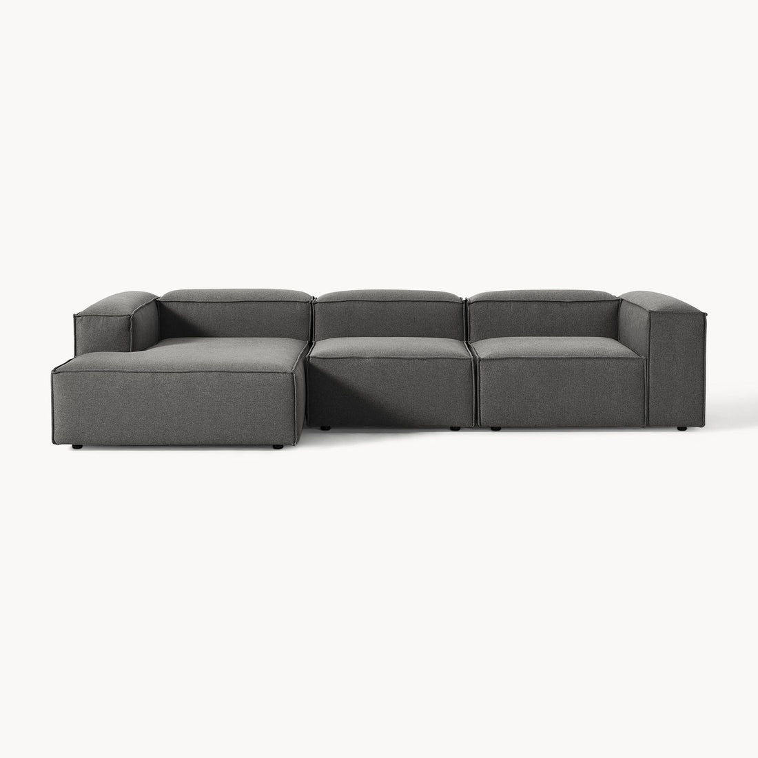 Trevi L-Shape Sofa in Dark Gray