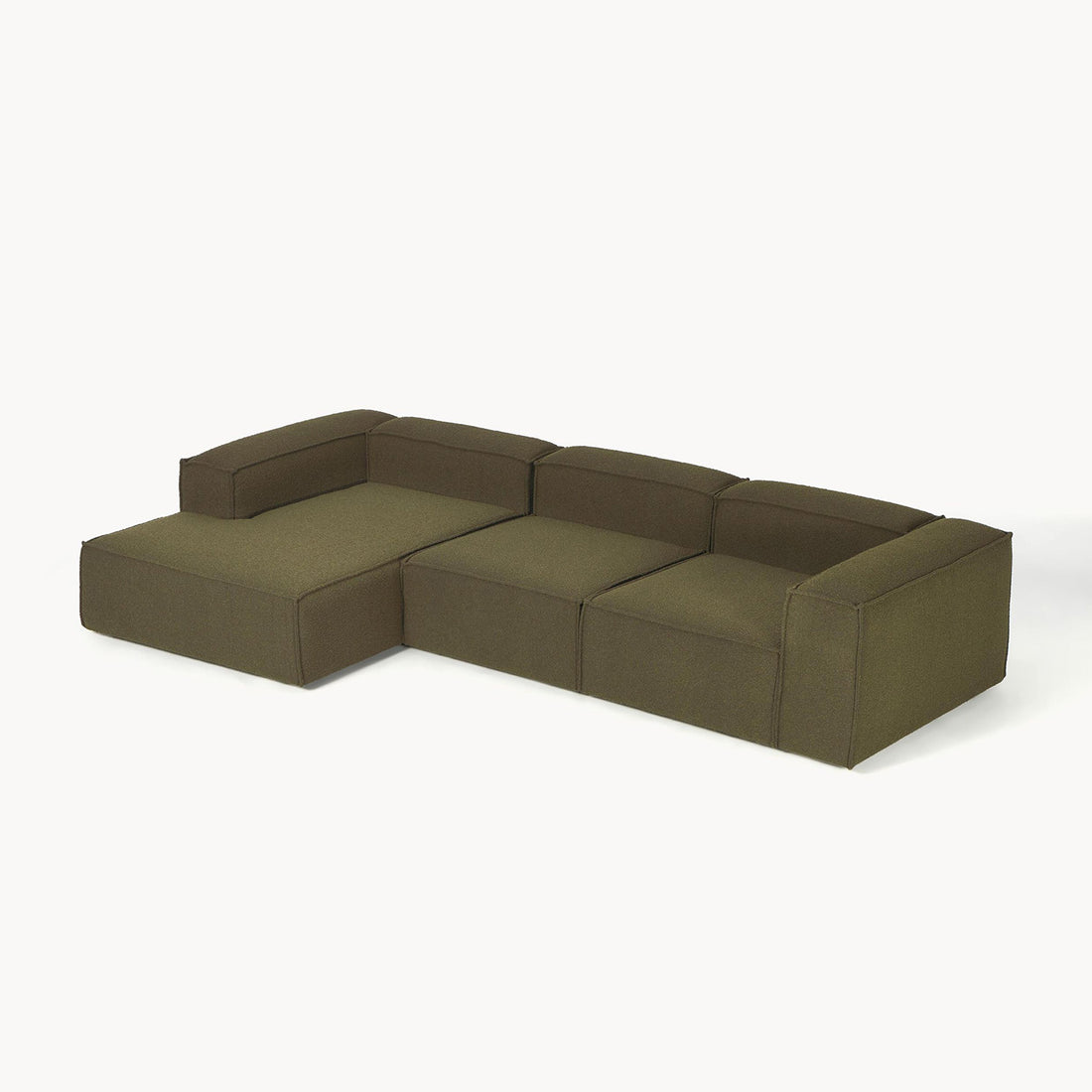 Trevi L-Shape Sofa in Green