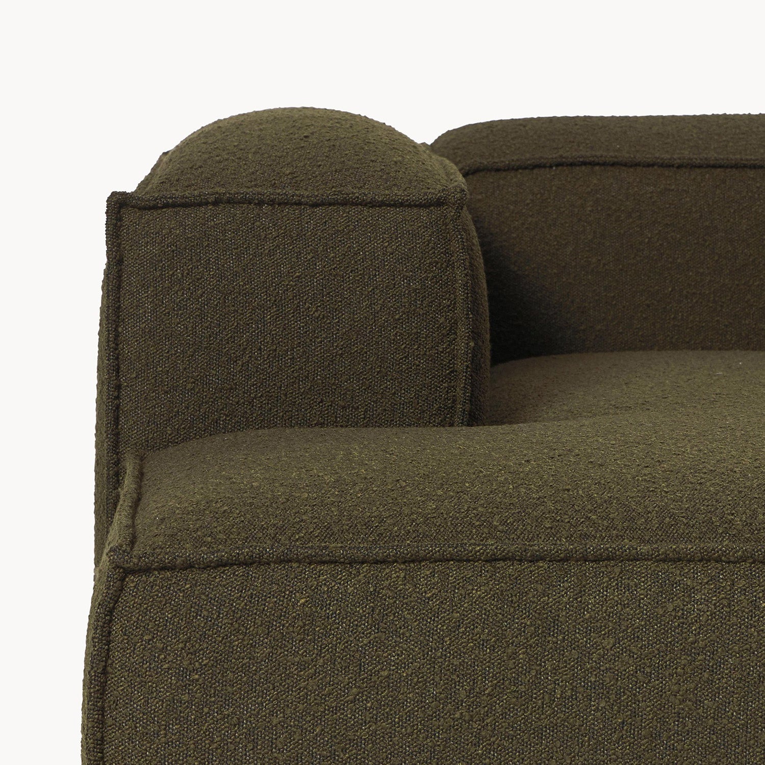 Trevi L-Shape Sofa in Green