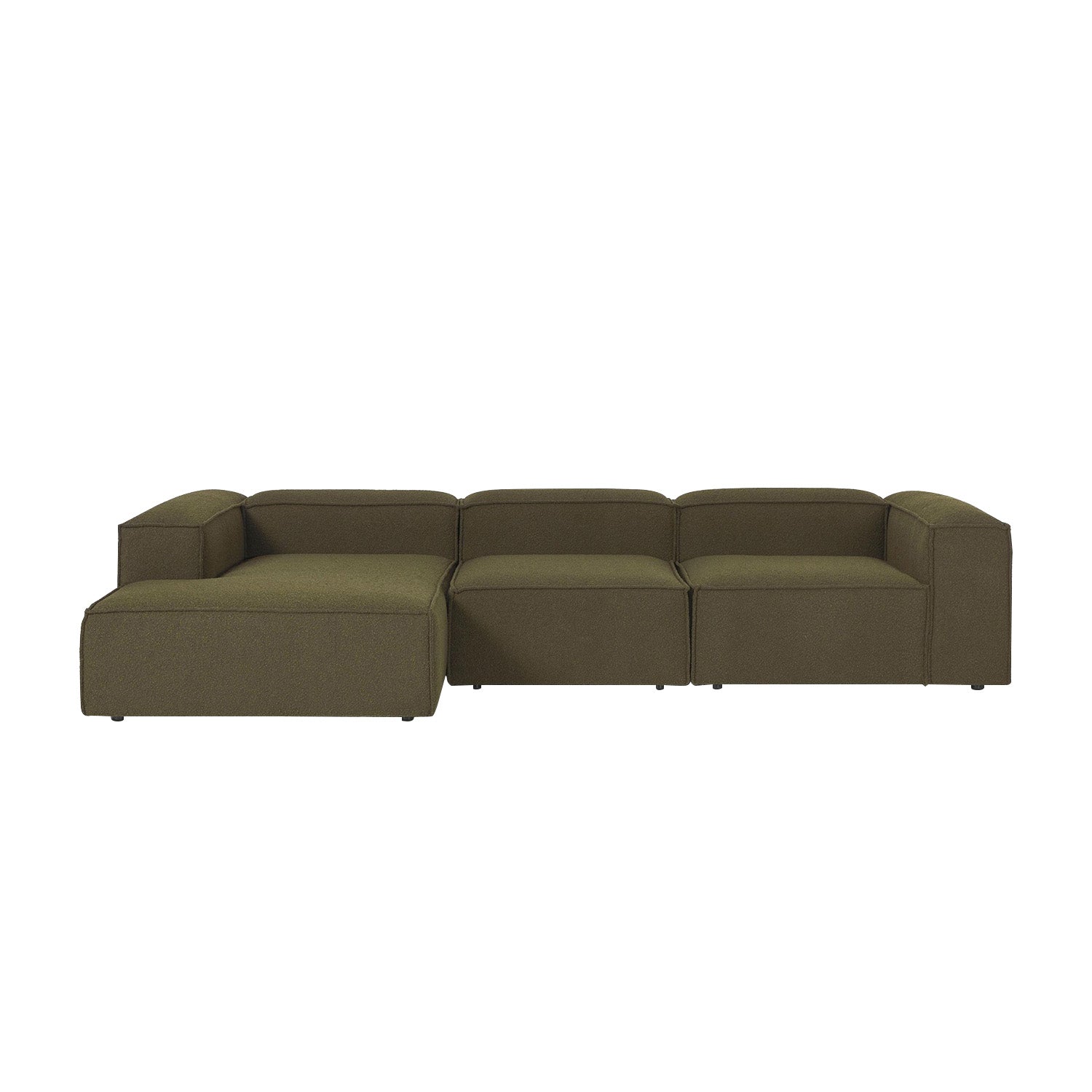 Trevi L-Shape Sofa in Green