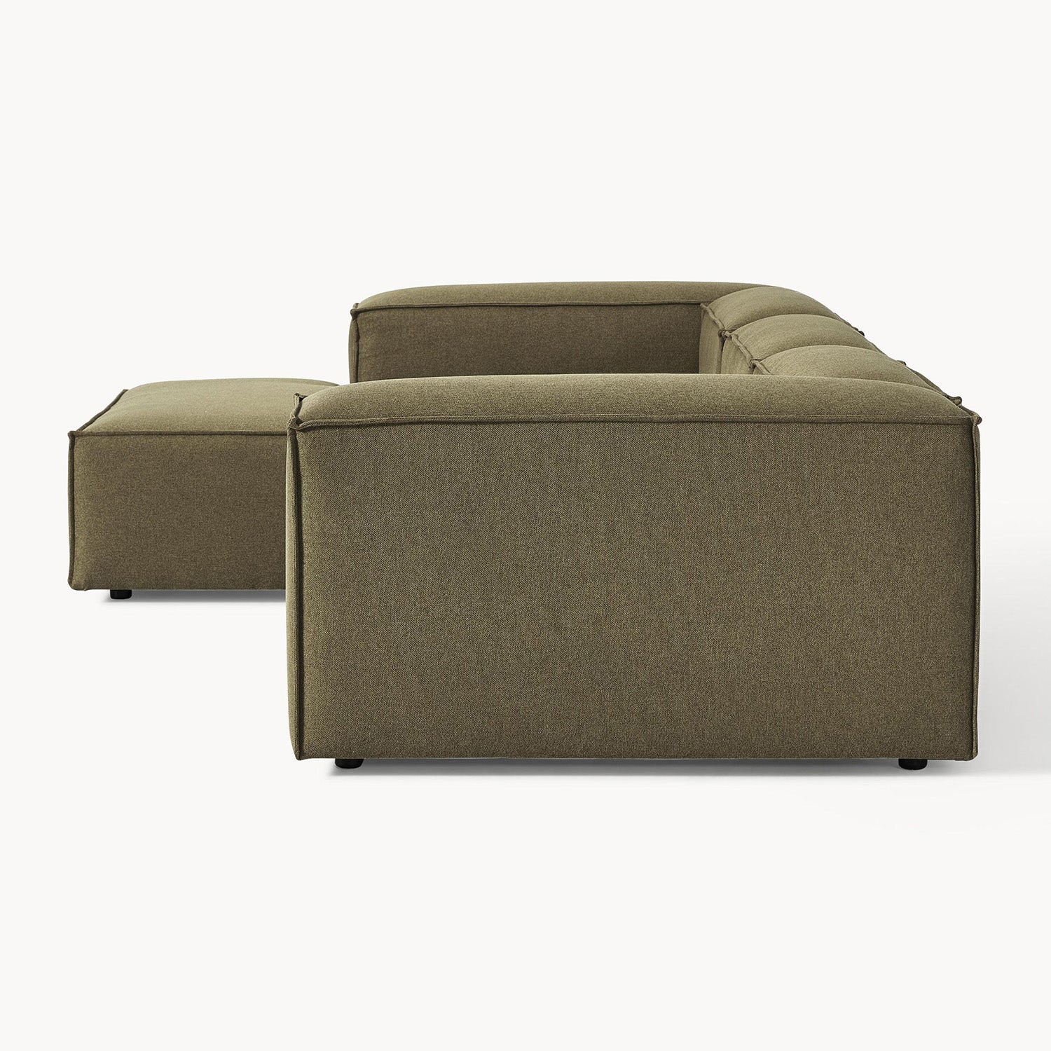 Trevi L-Shape Sofa in Plush Green