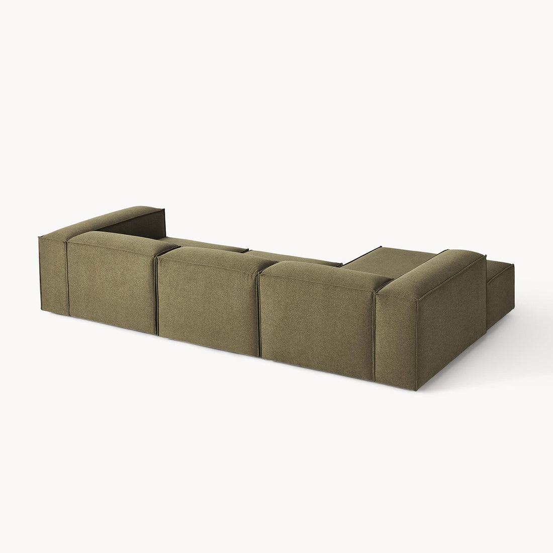 Trevi L-Shape Sofa in Plush Green