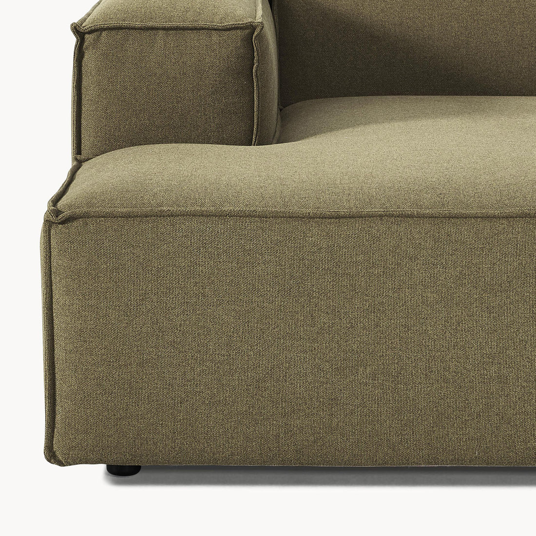 Trevi L-Shape Sofa in Plush Green