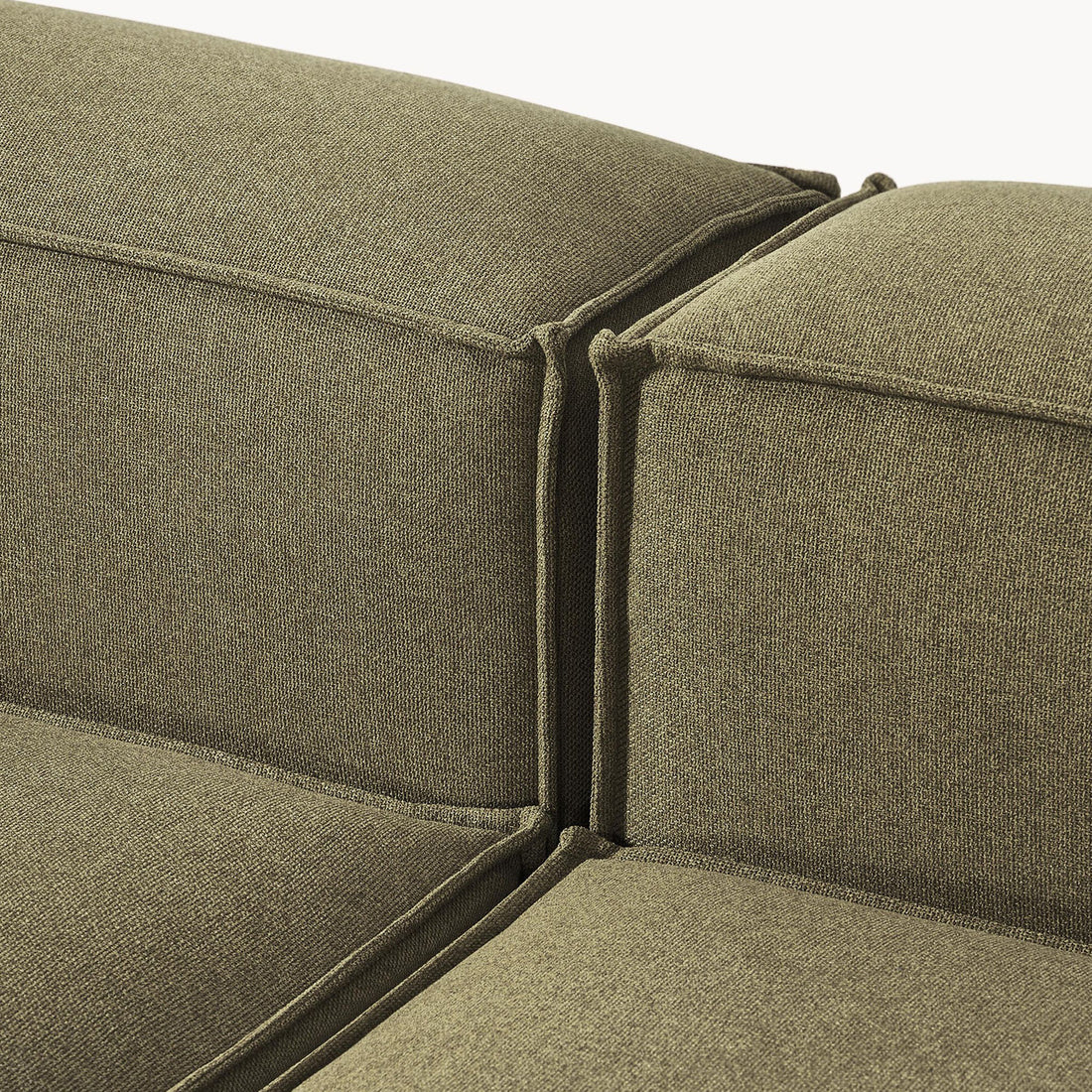 Trevi L-Shape Sofa in Plush Green