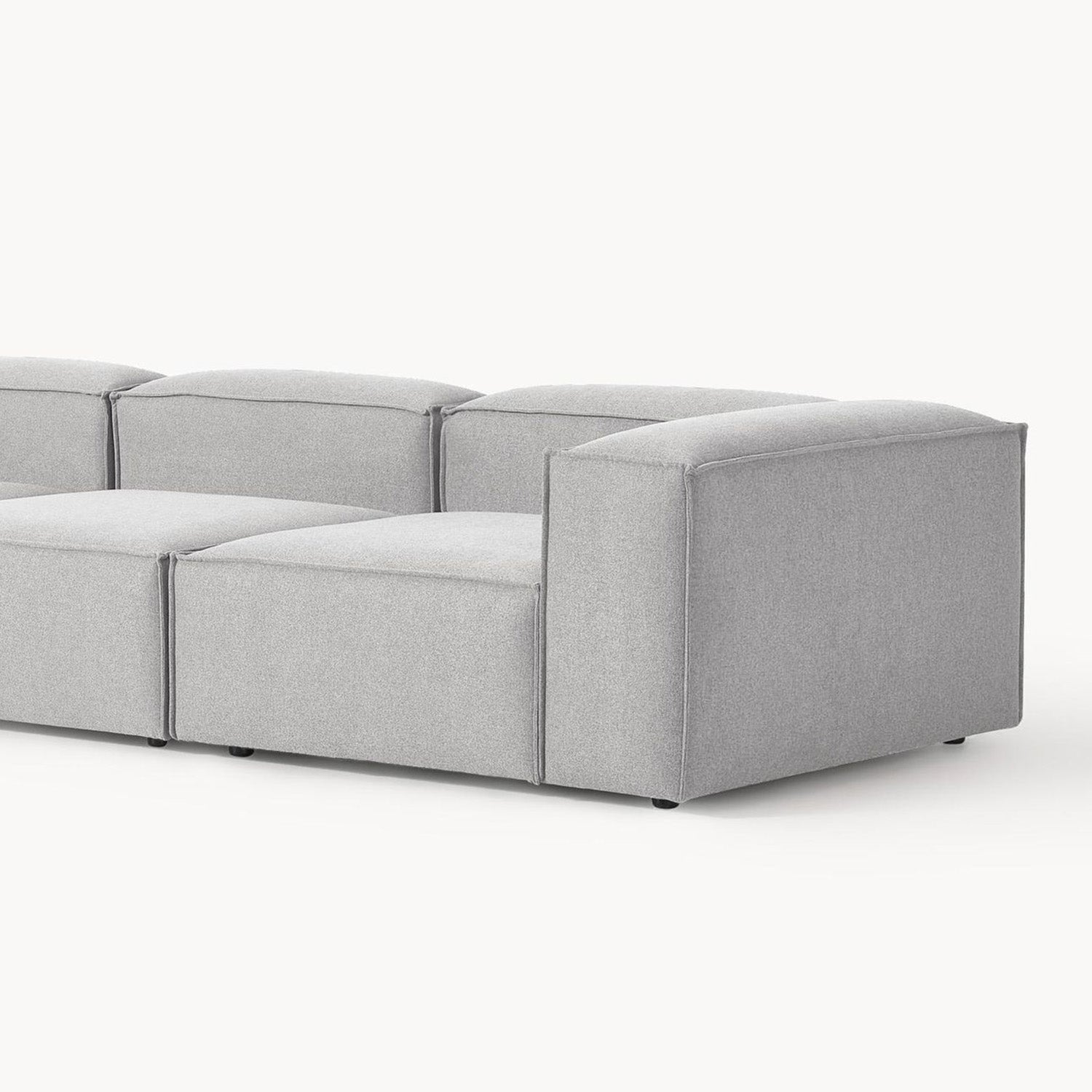 Trevi L-Shape Sofa in Light Gray