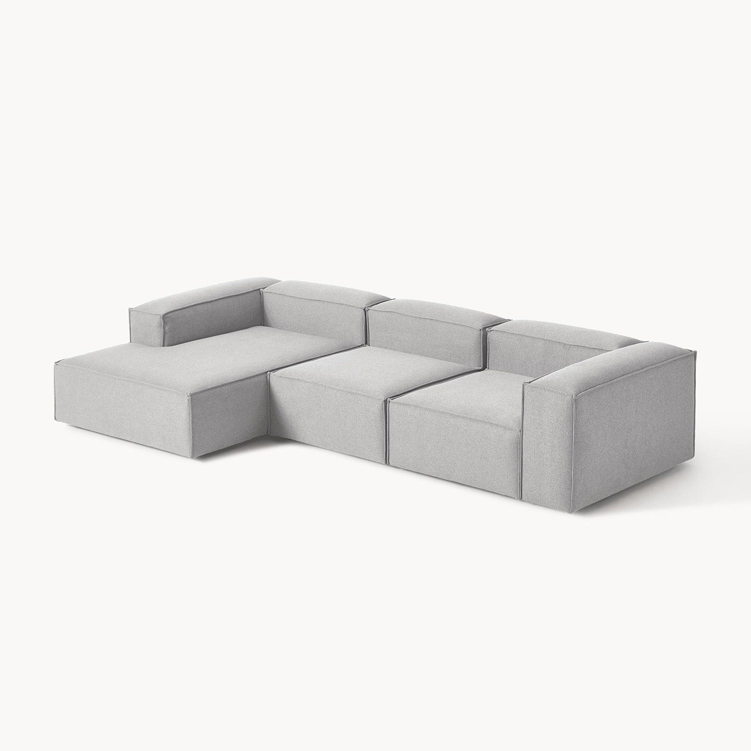 Trevi L-Shape Sofa in Light Gray