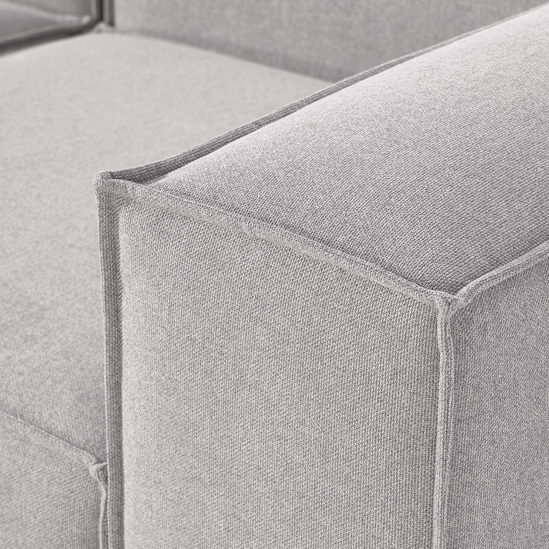 Trevi L-Shape Sofa in Light Gray