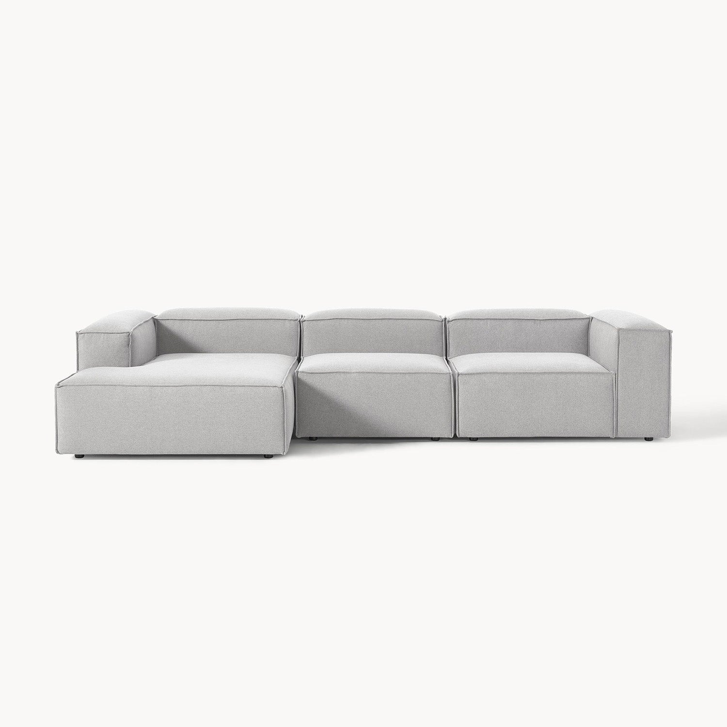 Trevi L-Shape Sofa in Light Gray