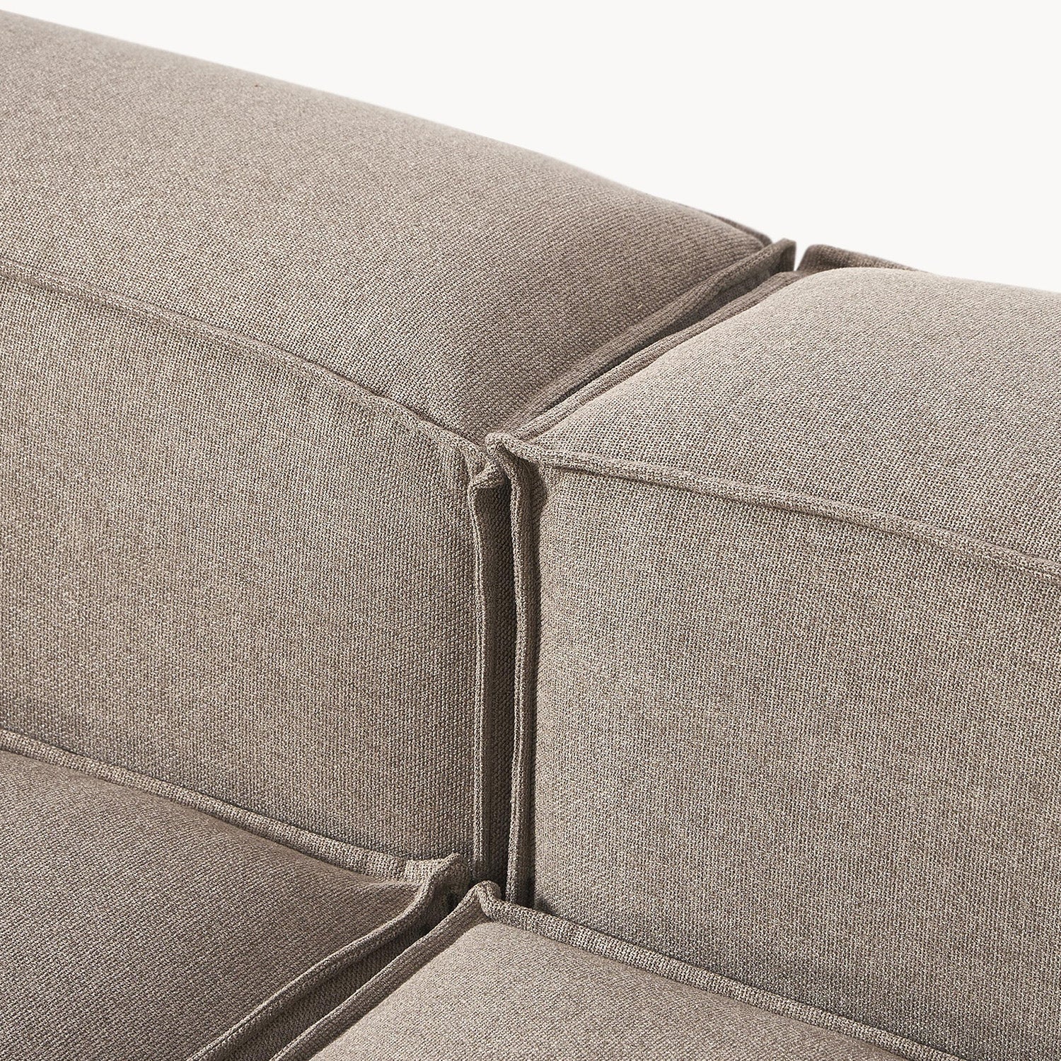 Trevi L-Shape Sofa in Rust Gray
