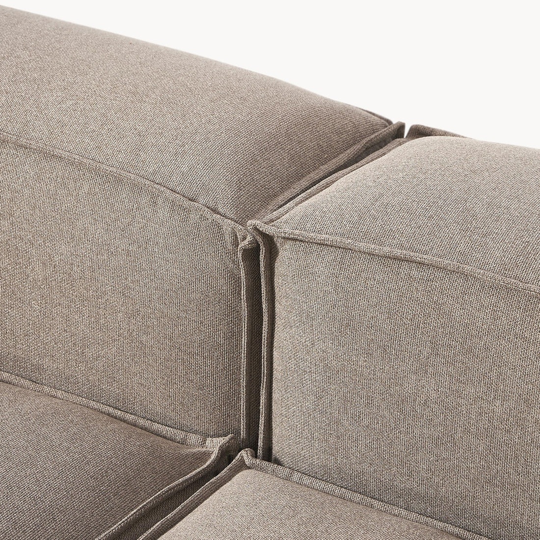Trevi L-Shape Sofa in Rust Gray