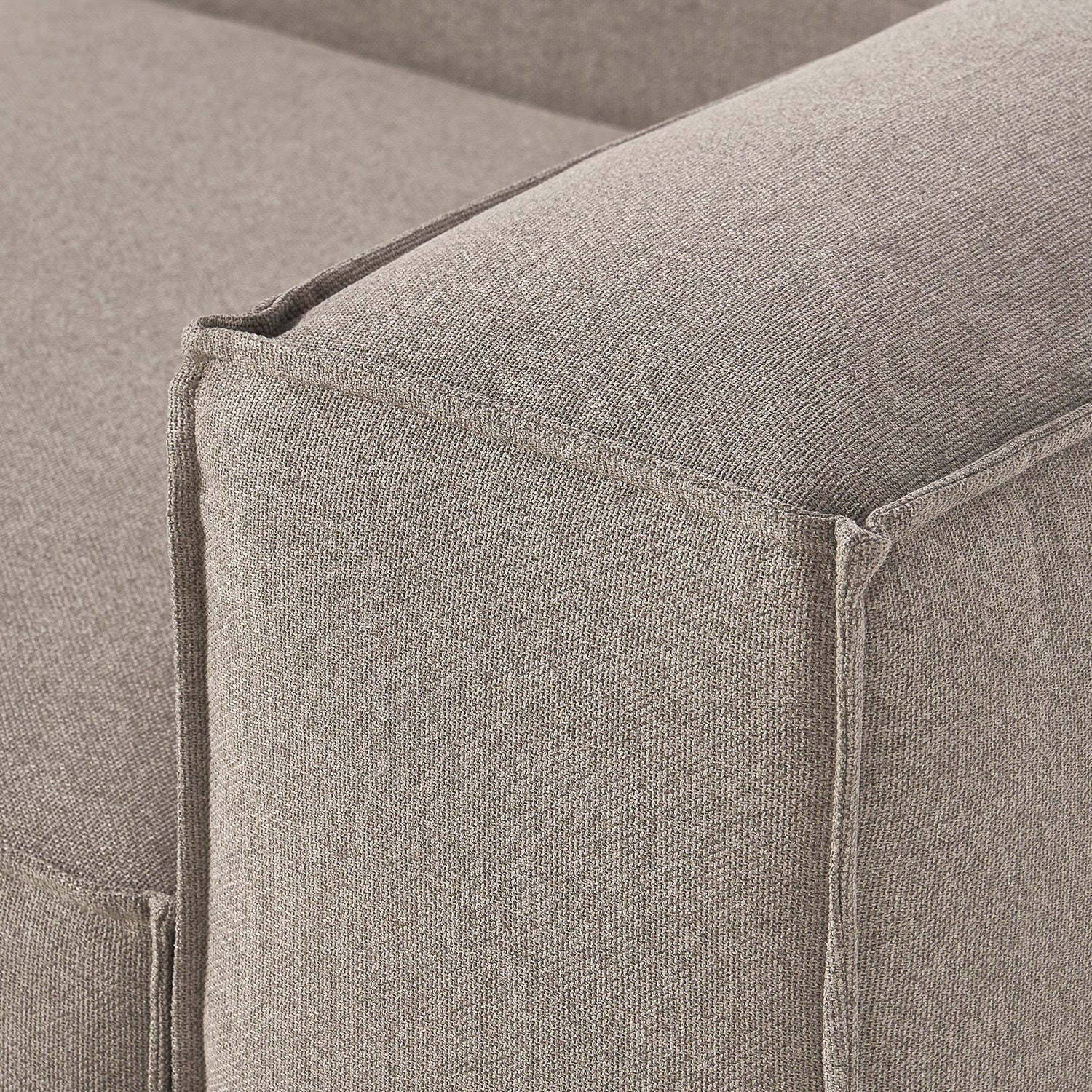 Trevi L-Shape Sofa in Rust Gray