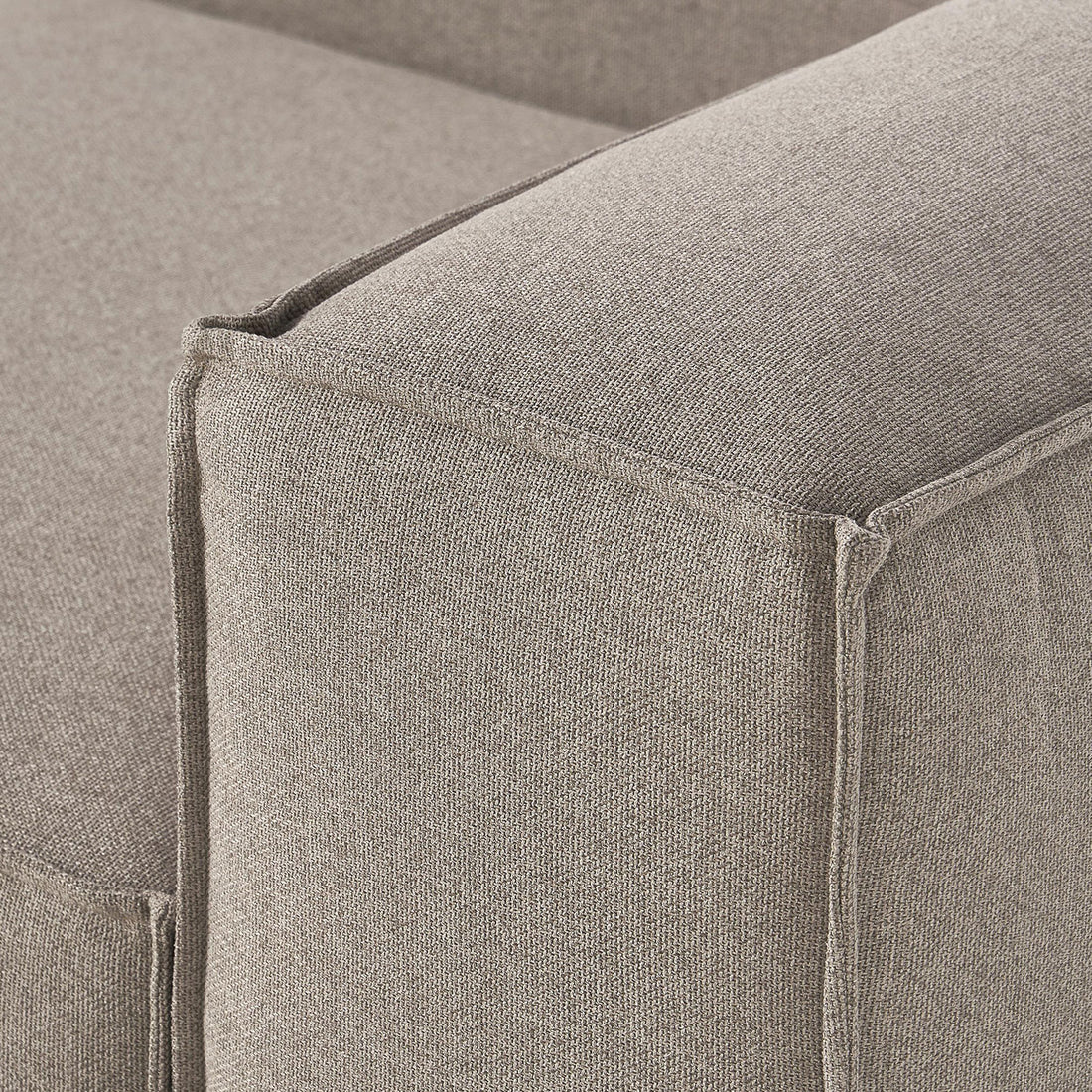 Trevi L-Shape Sofa in Rust Gray