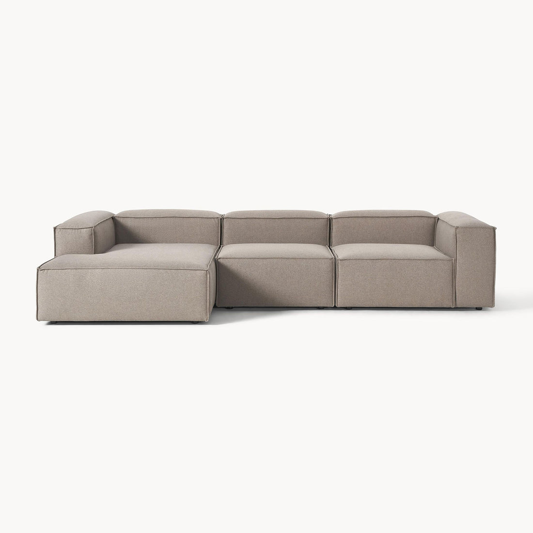 Trevi L-Shape Sofa in Rust Gray