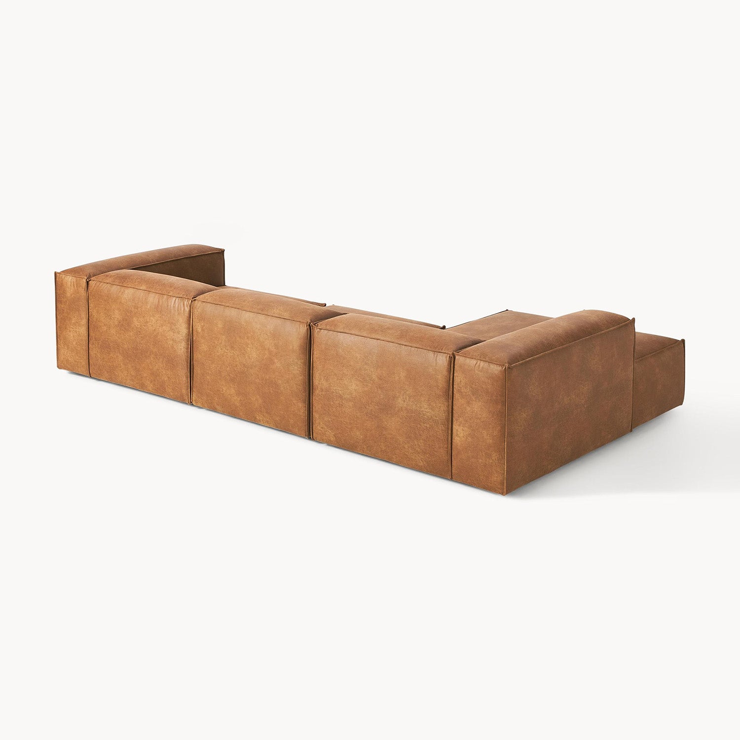 Trevi L-Shape Sofa in Brown