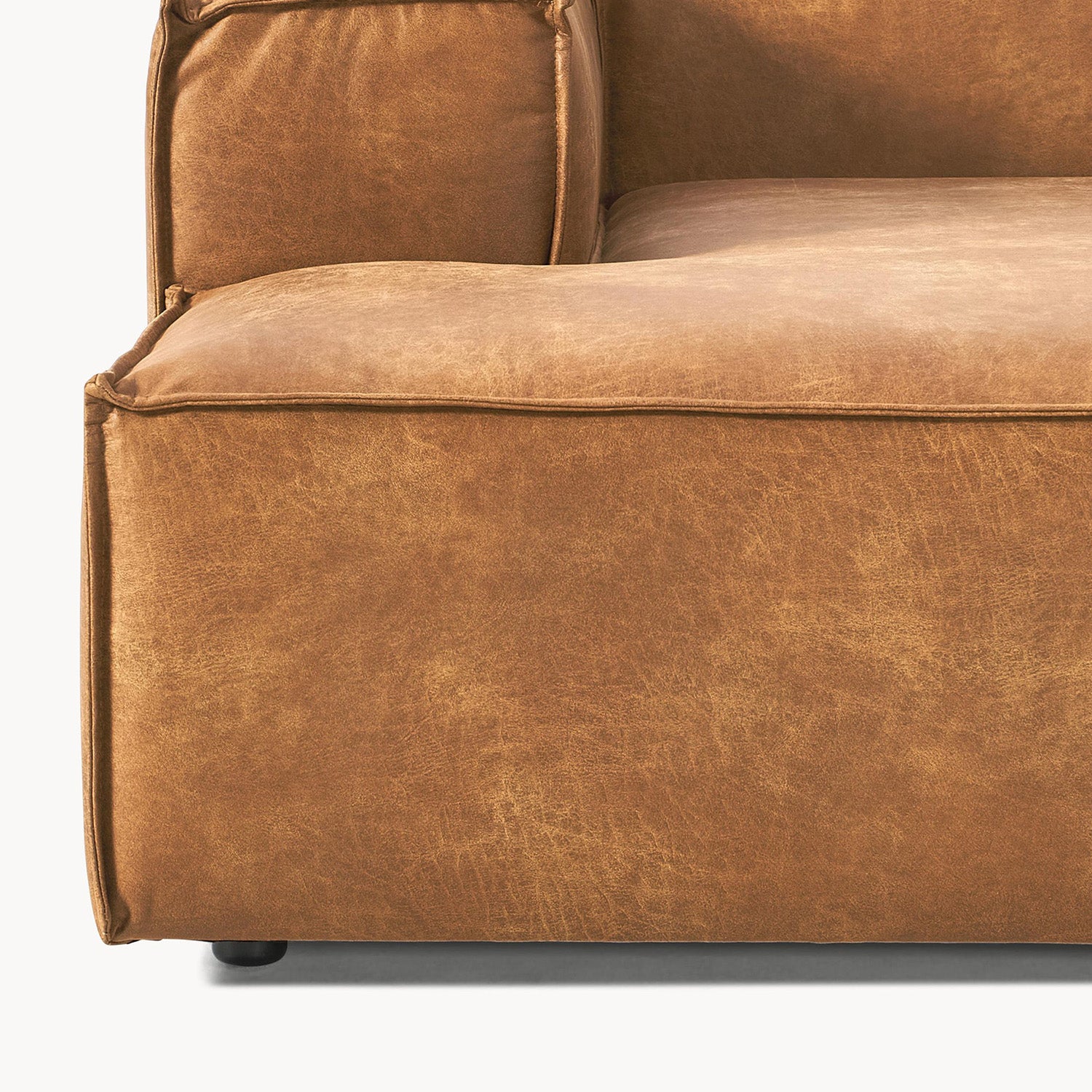 Trevi L-Shape Sofa in Brown