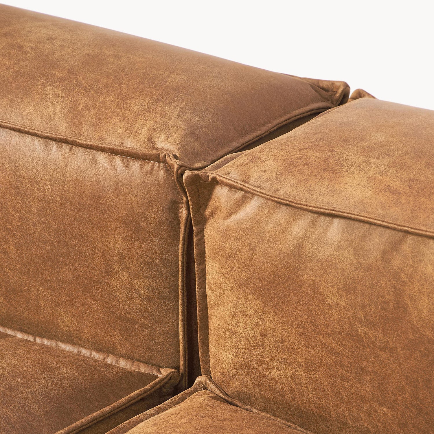 Trevi L-Shape Sofa in Brown