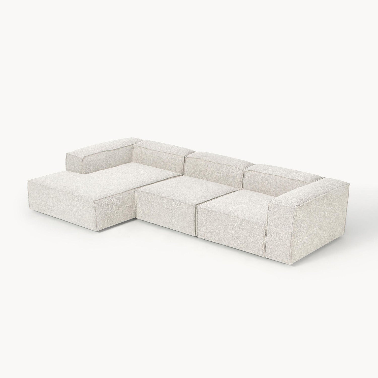 Trevi L-Shape Sofa in White