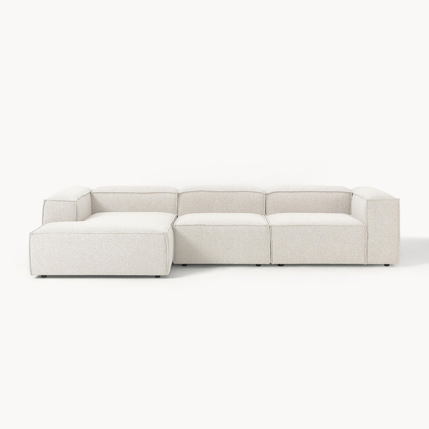 Trevi L-Shape Sofa in White