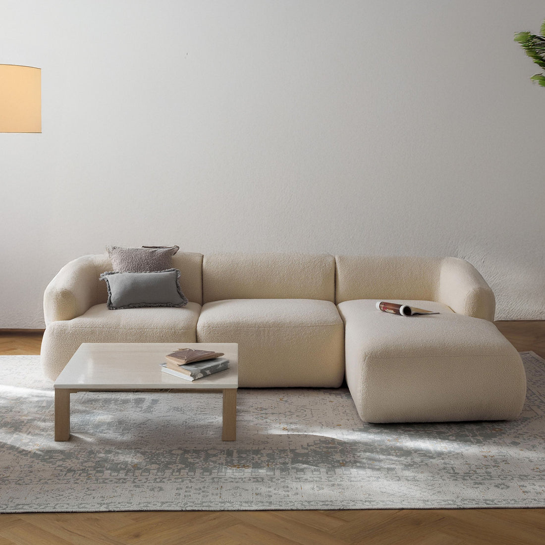 Brera L Shape Sofa - Off White – BLCK Homes