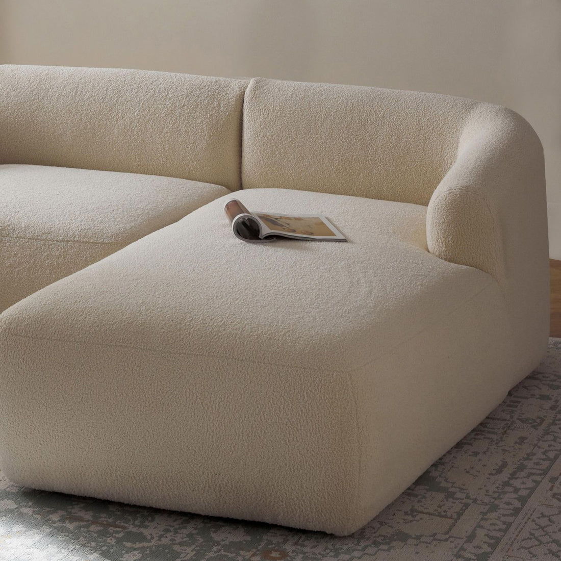 Brera L-Shape Sofa in Off White