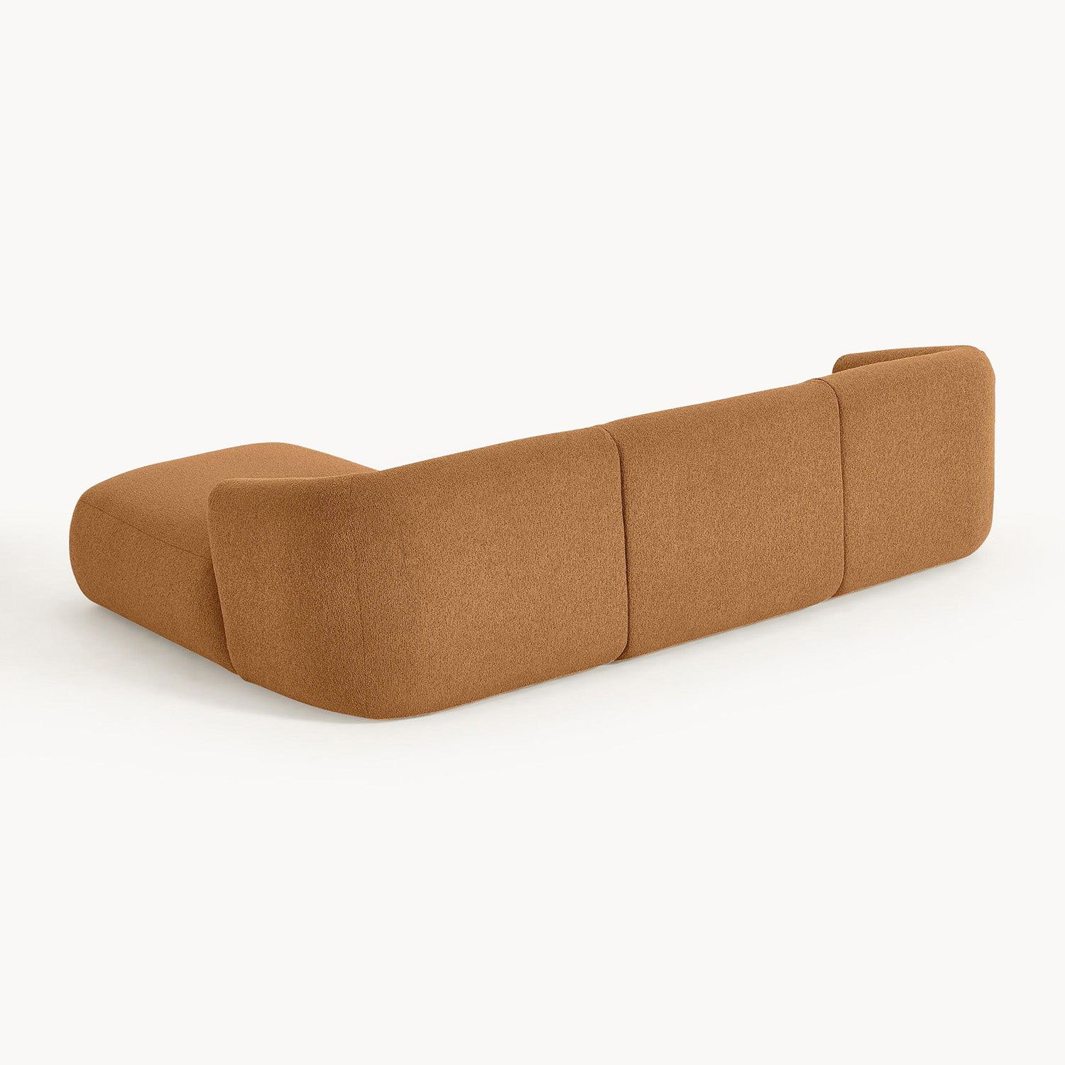 Brera L-Shape Sofa in Rustic Brown