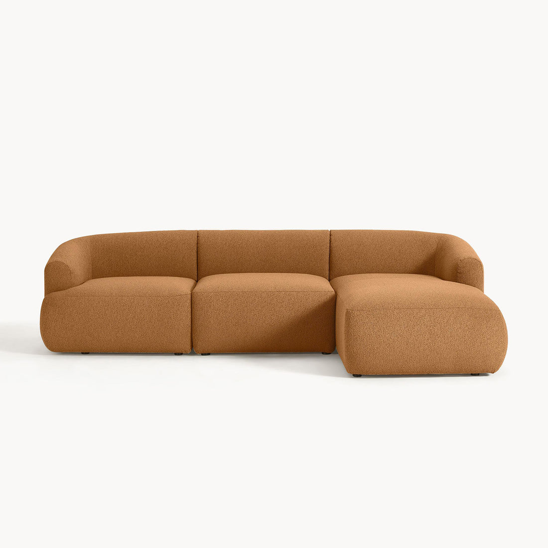 Brera L-Shape Sofa in Rustic Brown