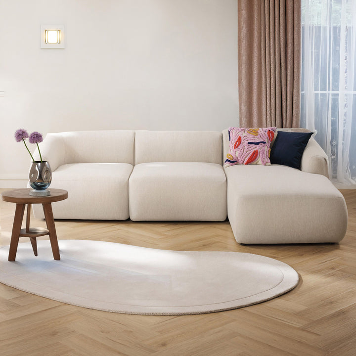 Brera L Shape Sofa - White – BLCK Homes