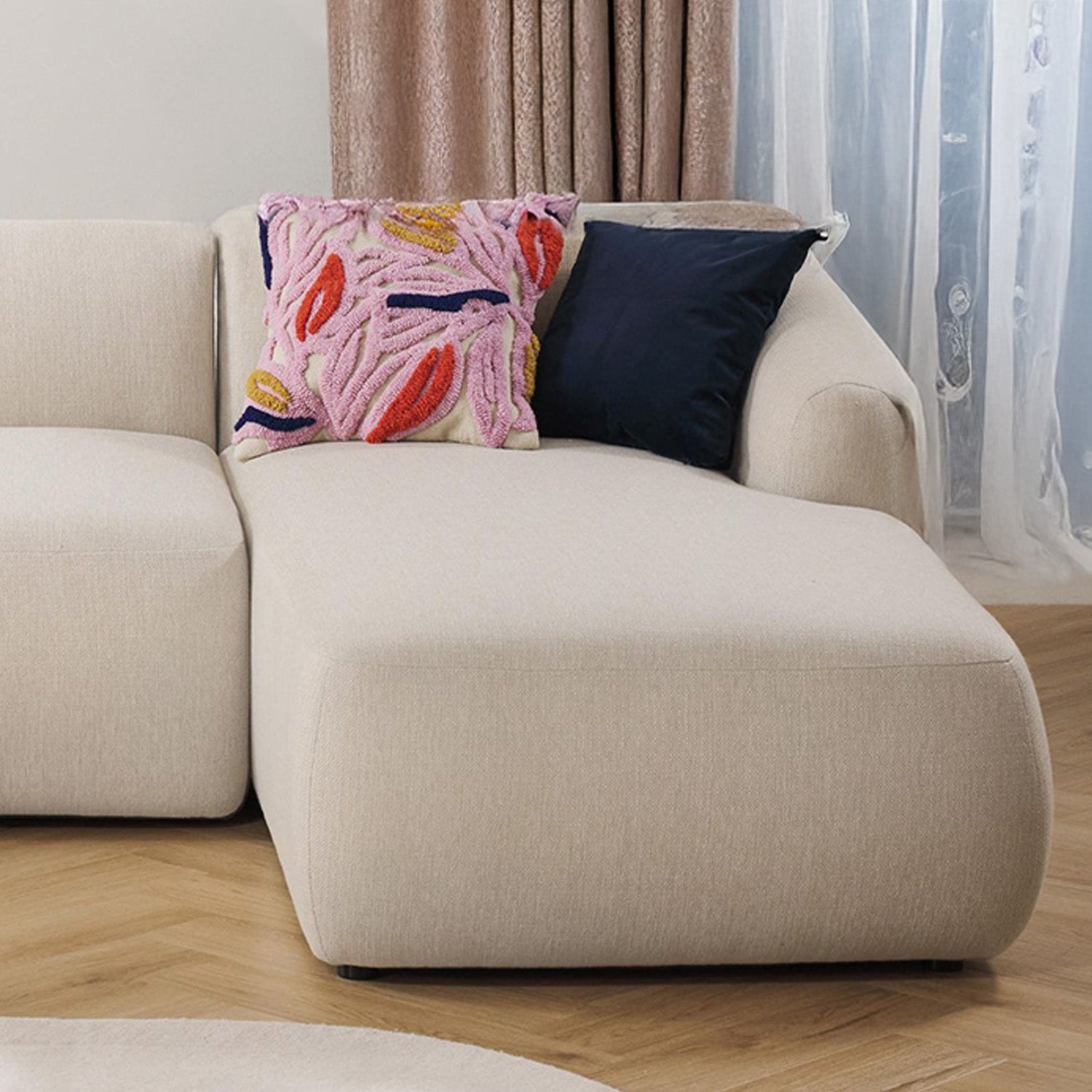 Brera L-Shape Sofa in White