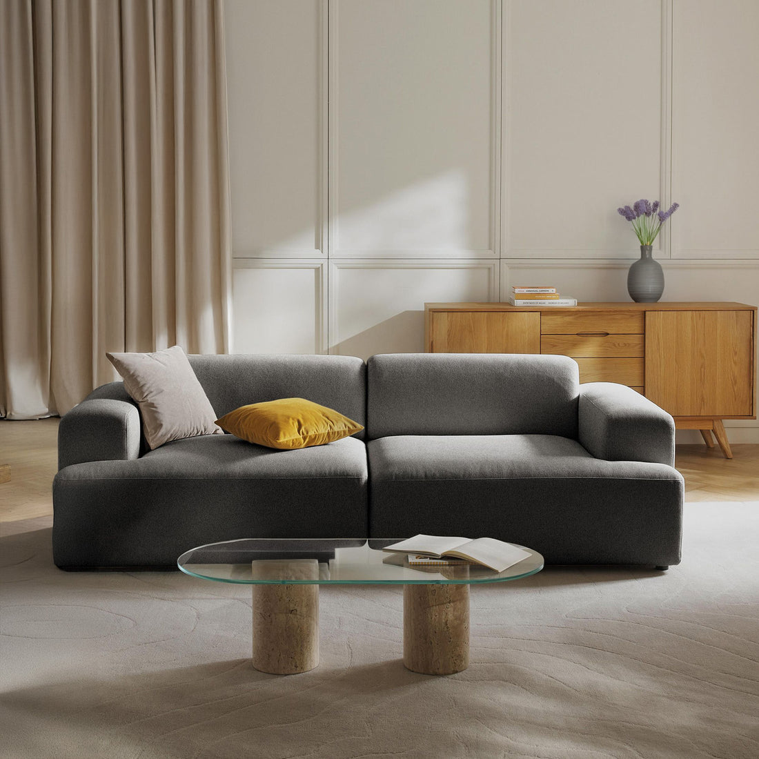Elba 2 Seater Sofa - Black – BLCK Homes
