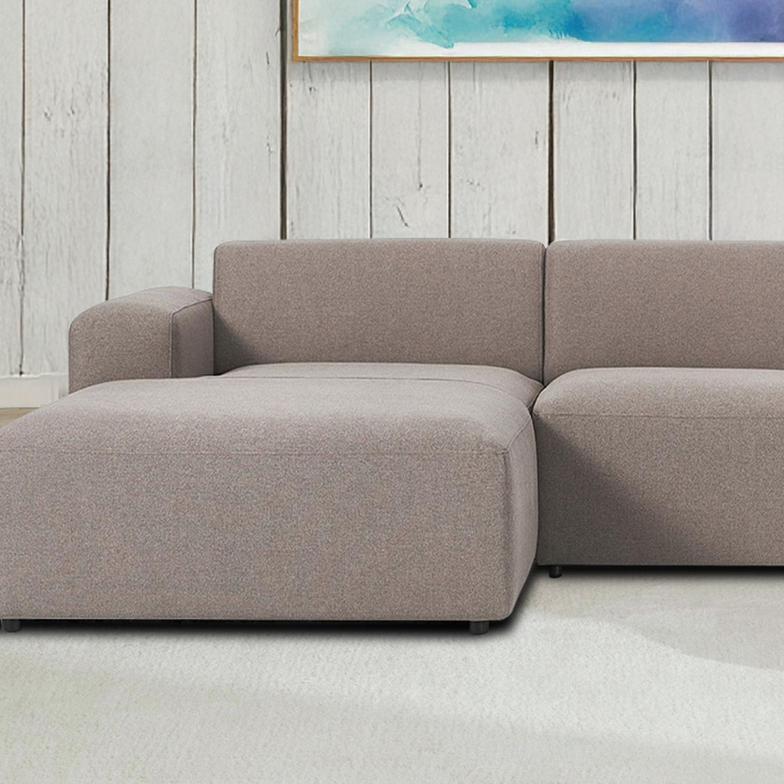 Dolomiti L-Shape Sofa in Gray