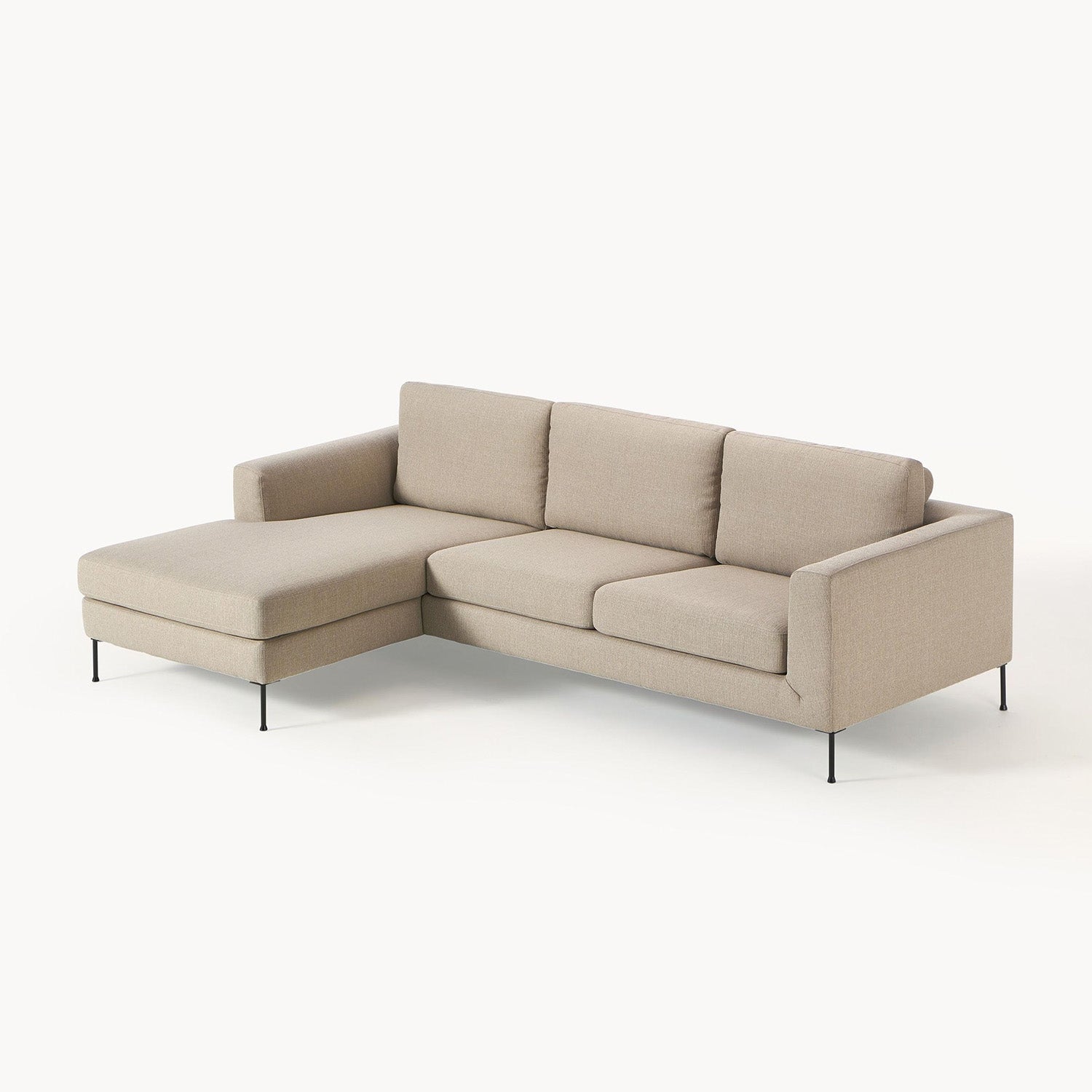 Garda L-Shape Sofa in Off White