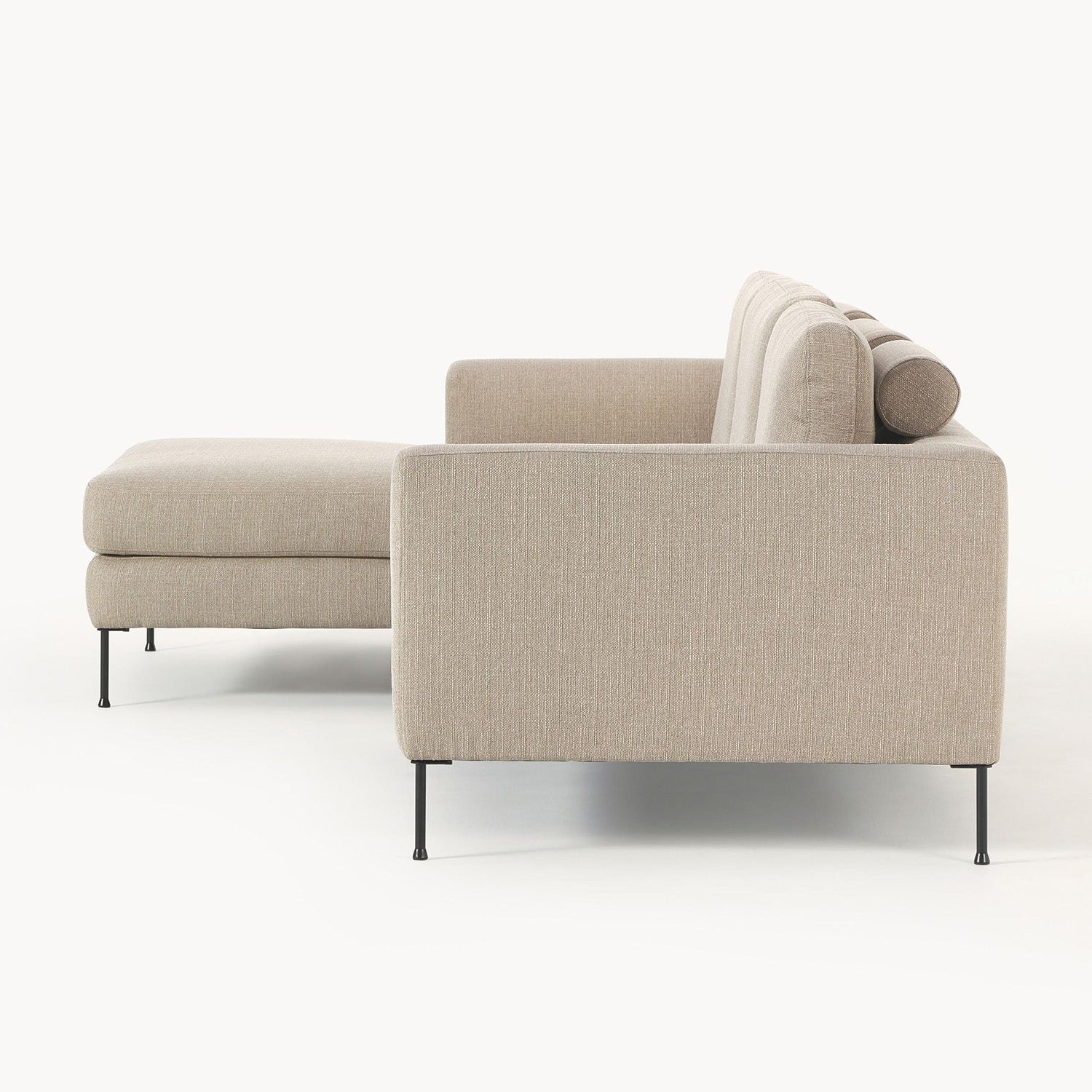 Garda L-Shape Sofa in Off White