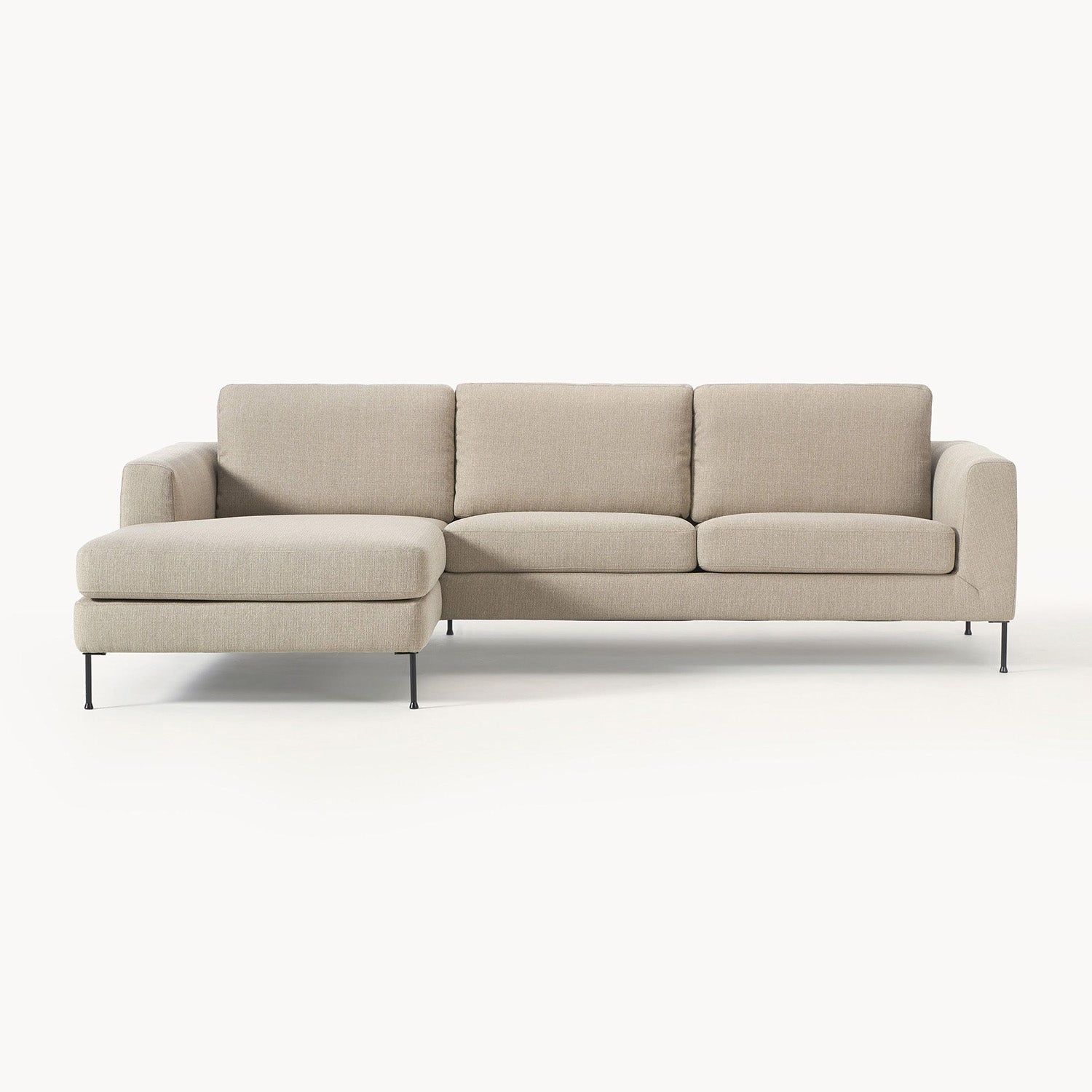 Garda L-Shape Sofa in Off White