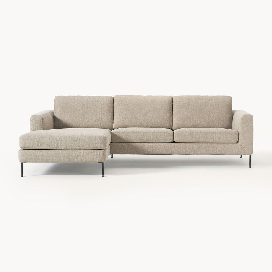 Garda L-Shape Sofa in Off White