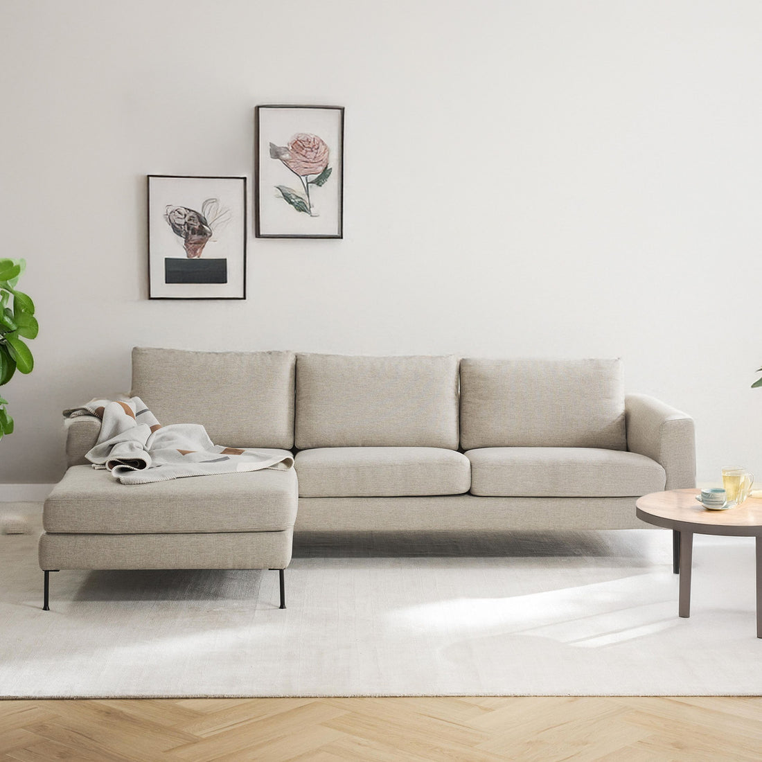 Garda L Shape Sofa - White – BLCK Homes