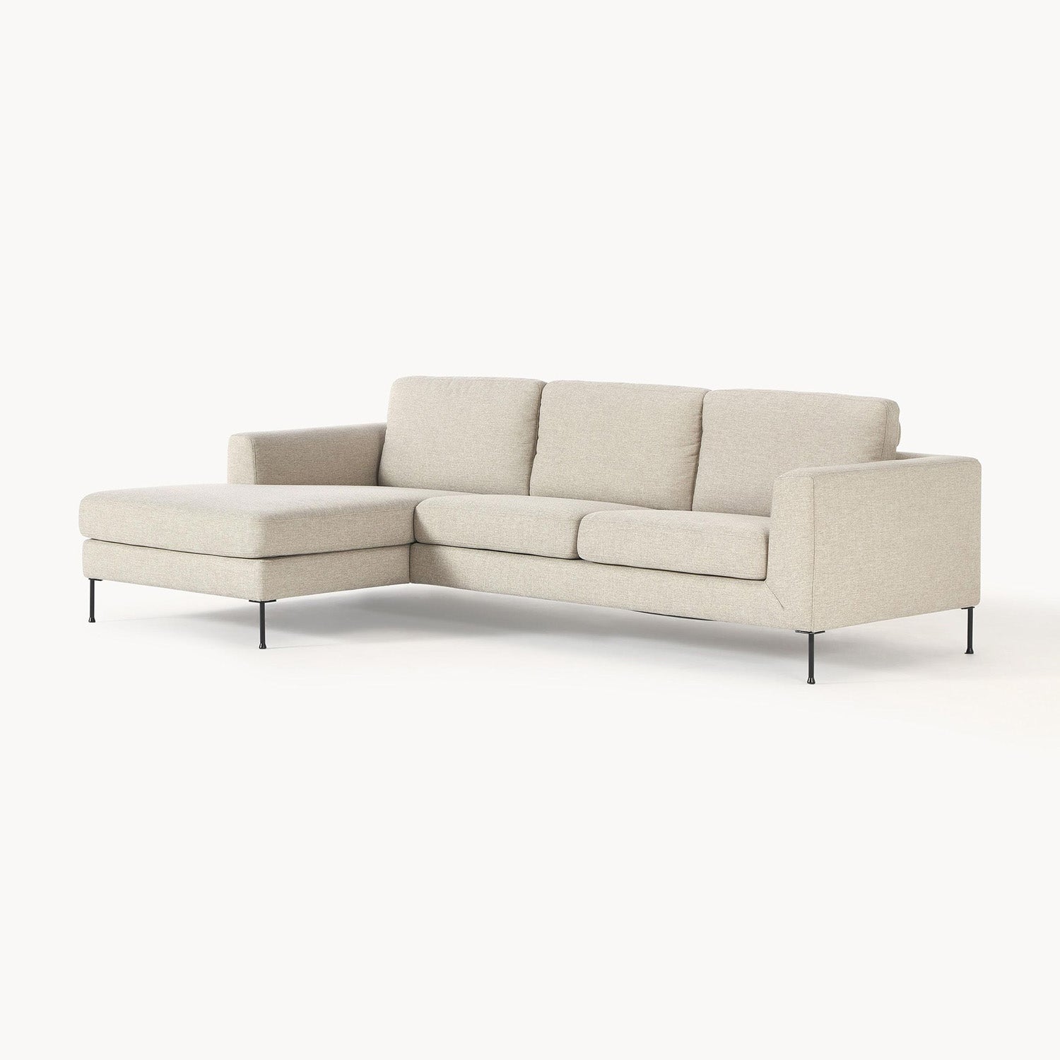 Garda L-Shape Sofa in White