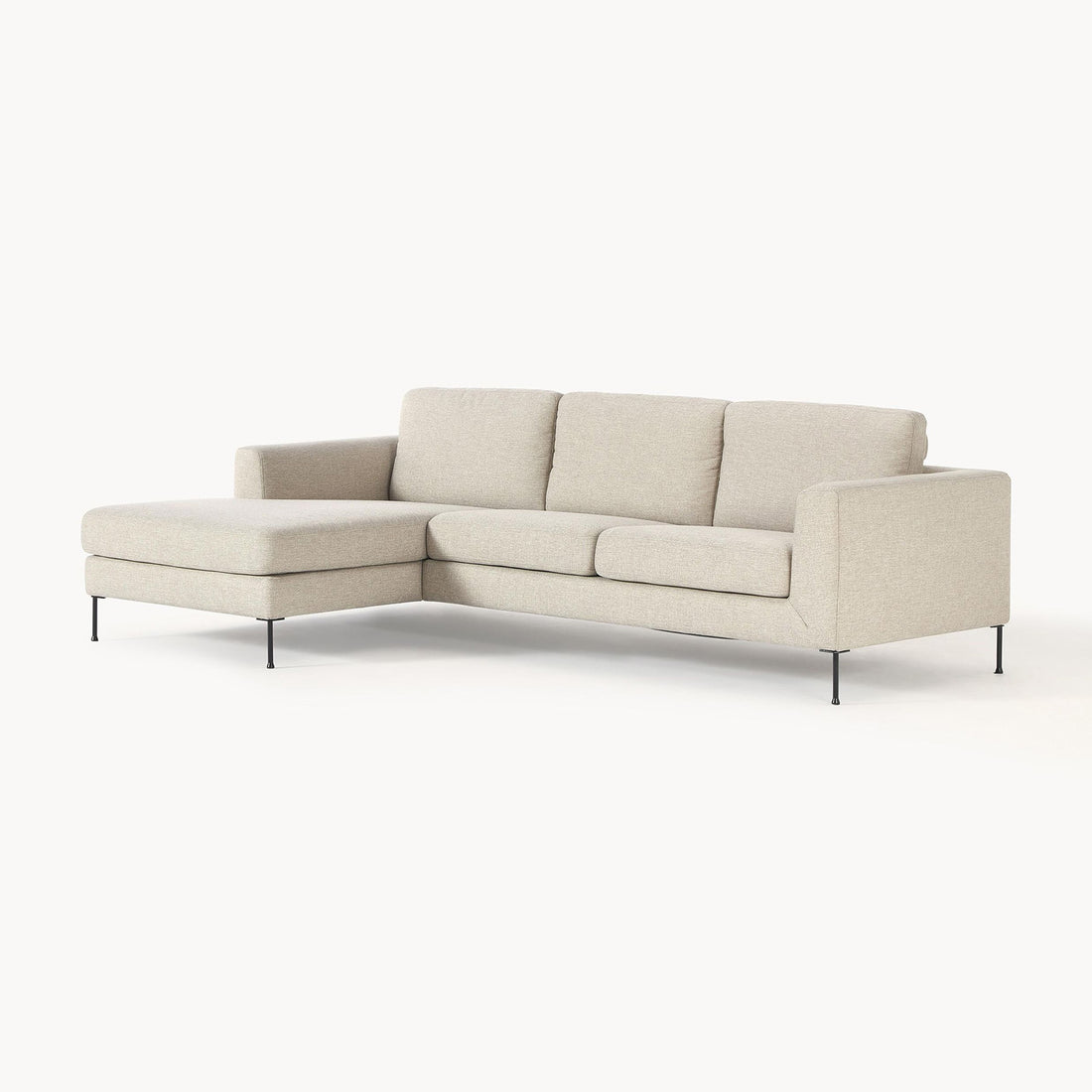 Garda L-Shape Sofa in White
