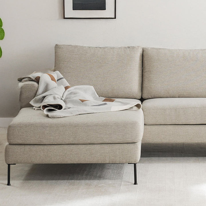 Garda L-Shape Sofa in White