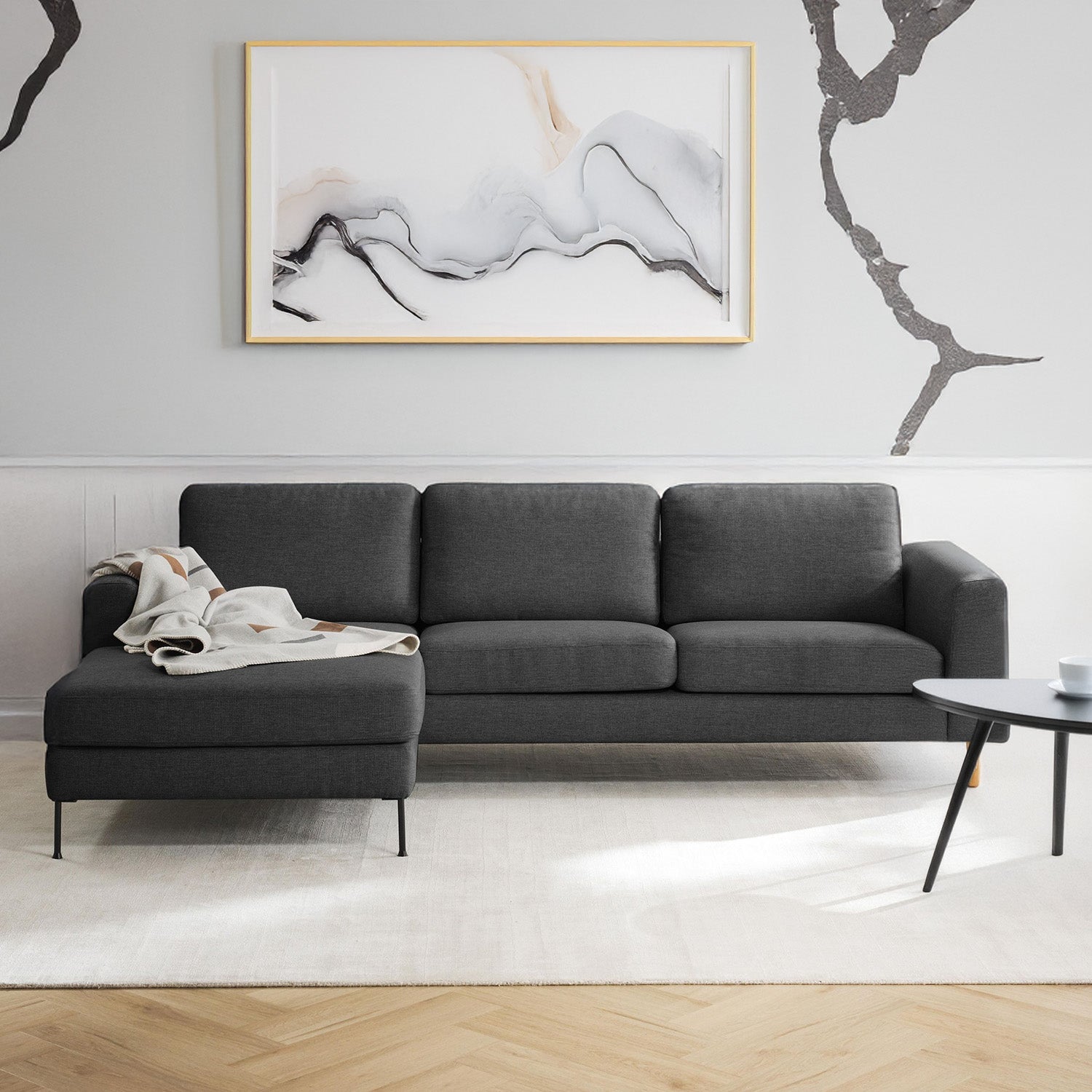 Garda L Shape Sofa - Black – BLCK Homes