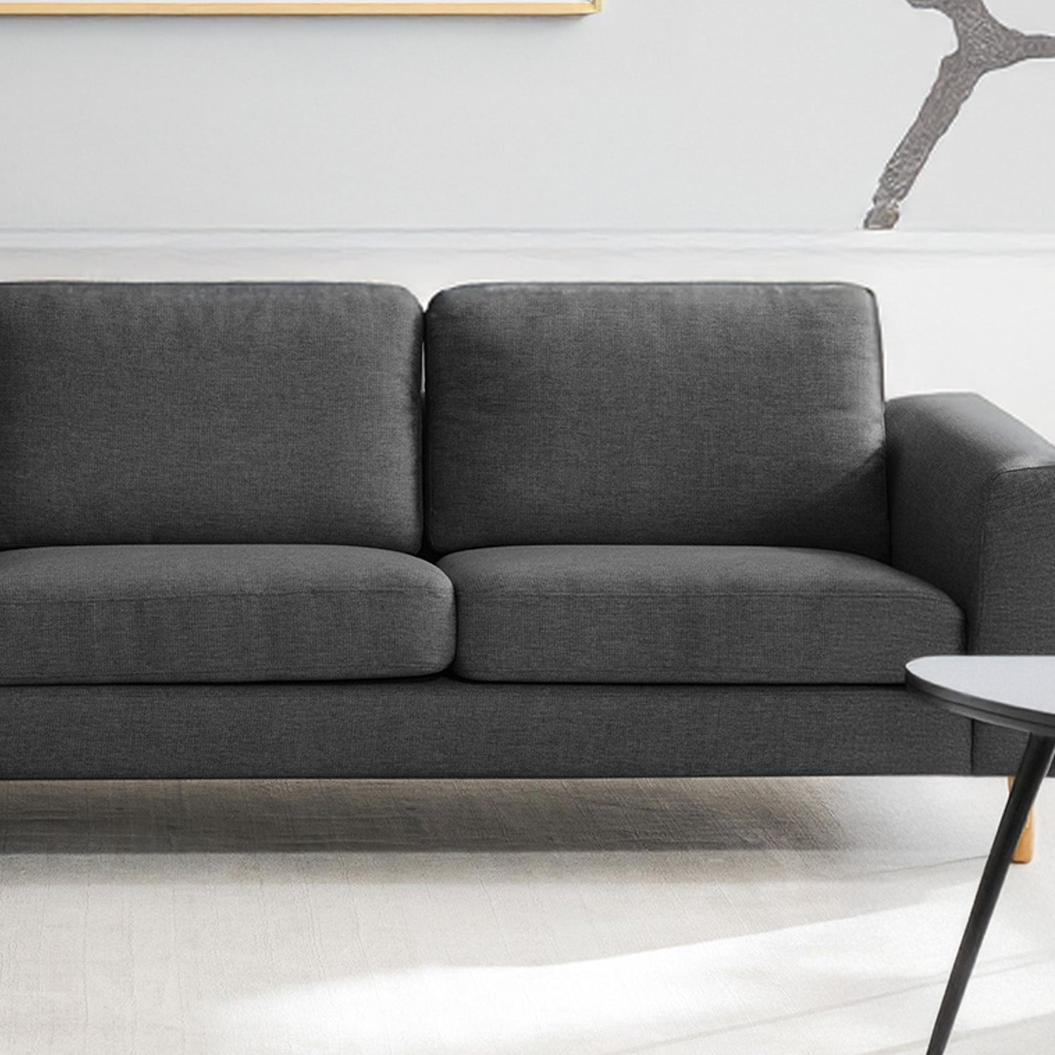 Garda L-Shape Sofa in Black