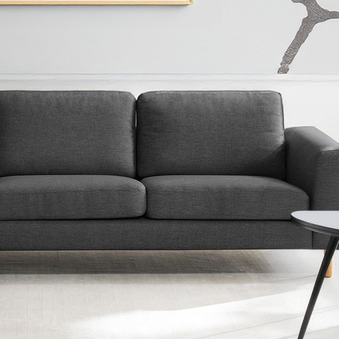 Garda L-Shape Sofa in Black