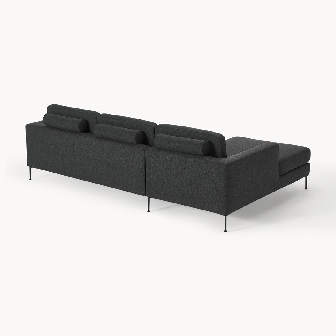 Garda L-Shape Sofa in Black
