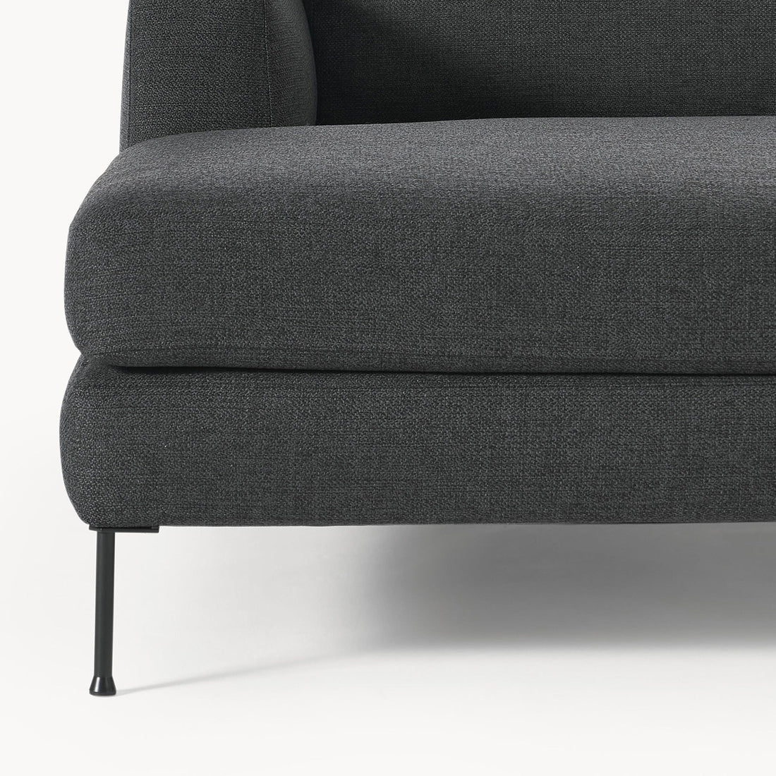 Garda L-Shape Sofa in Black