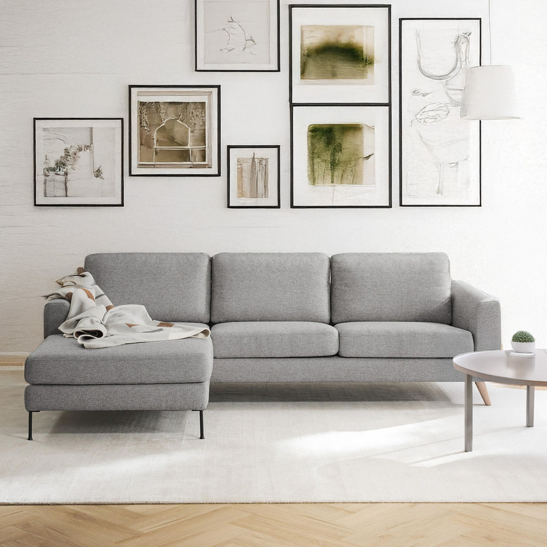 Garda L Shape Sofa - Gray – BLCK Homes