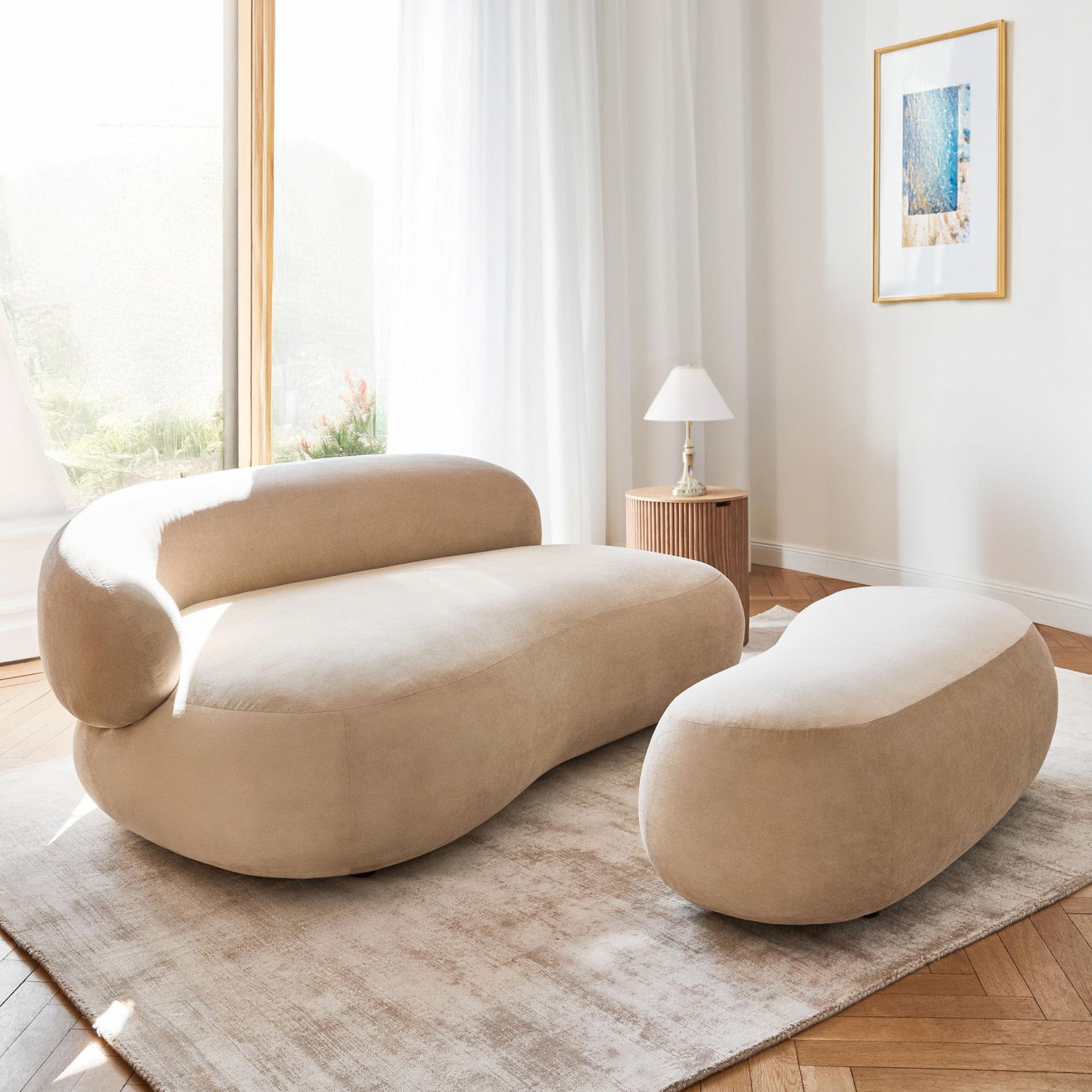 Stromboli Lounger - Beige – BLCK Homes