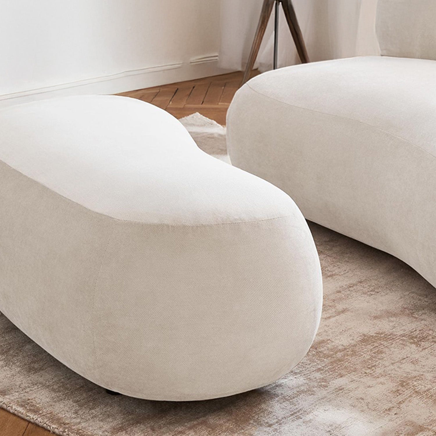 Stromboli Lounger Sofa in Off White