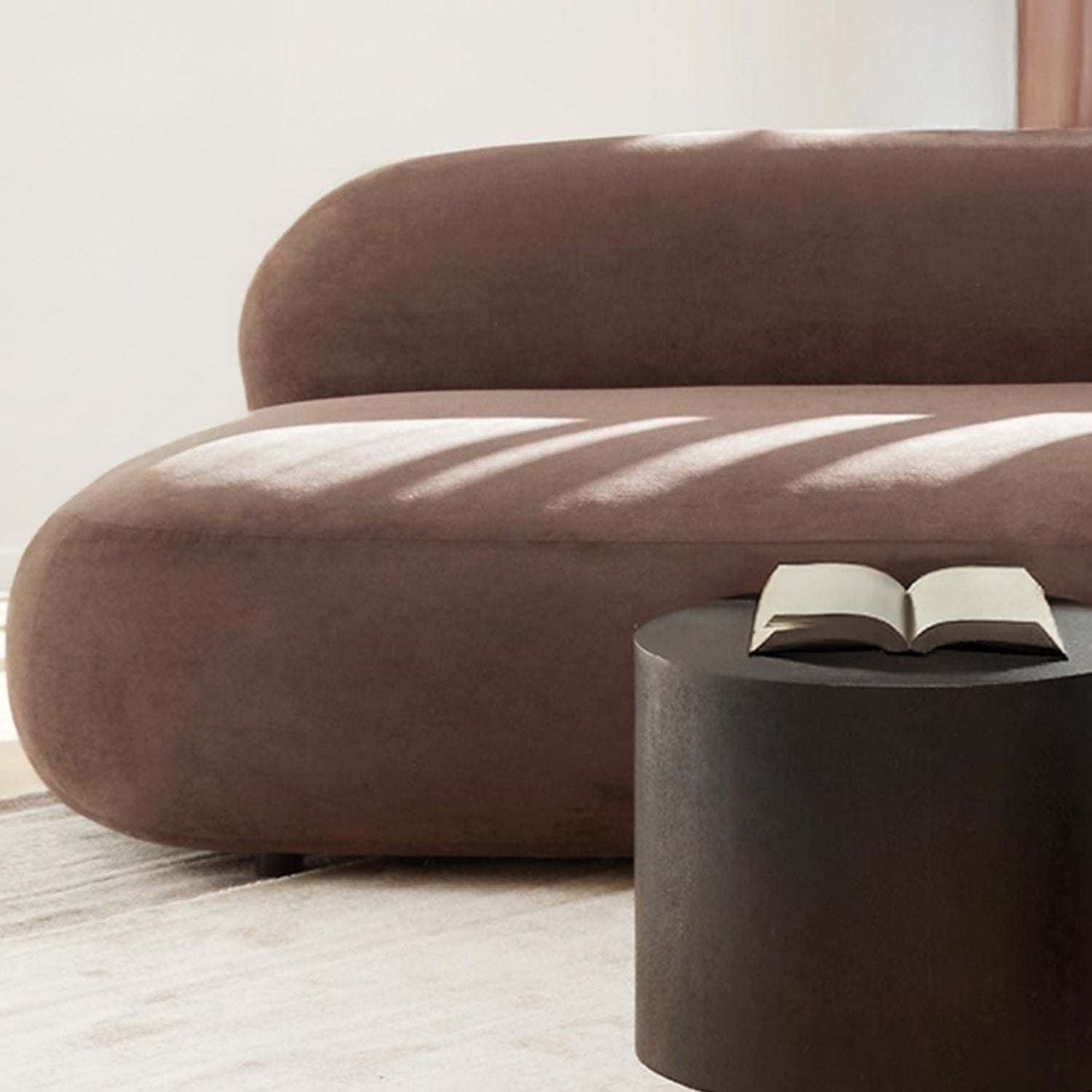 Stromboli Lounger Sofa in Reddish Brown