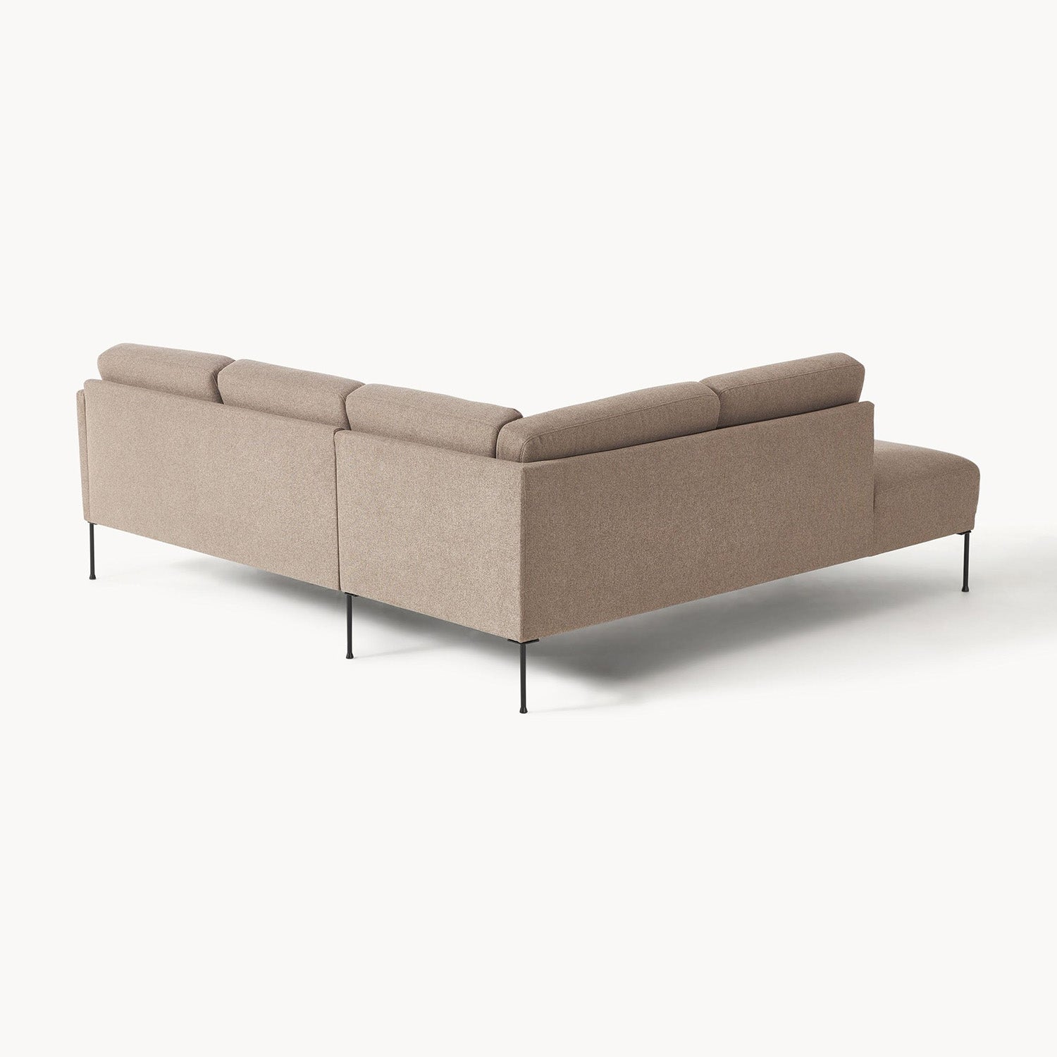 Catania L-Shape Sofa in Brownish Beige