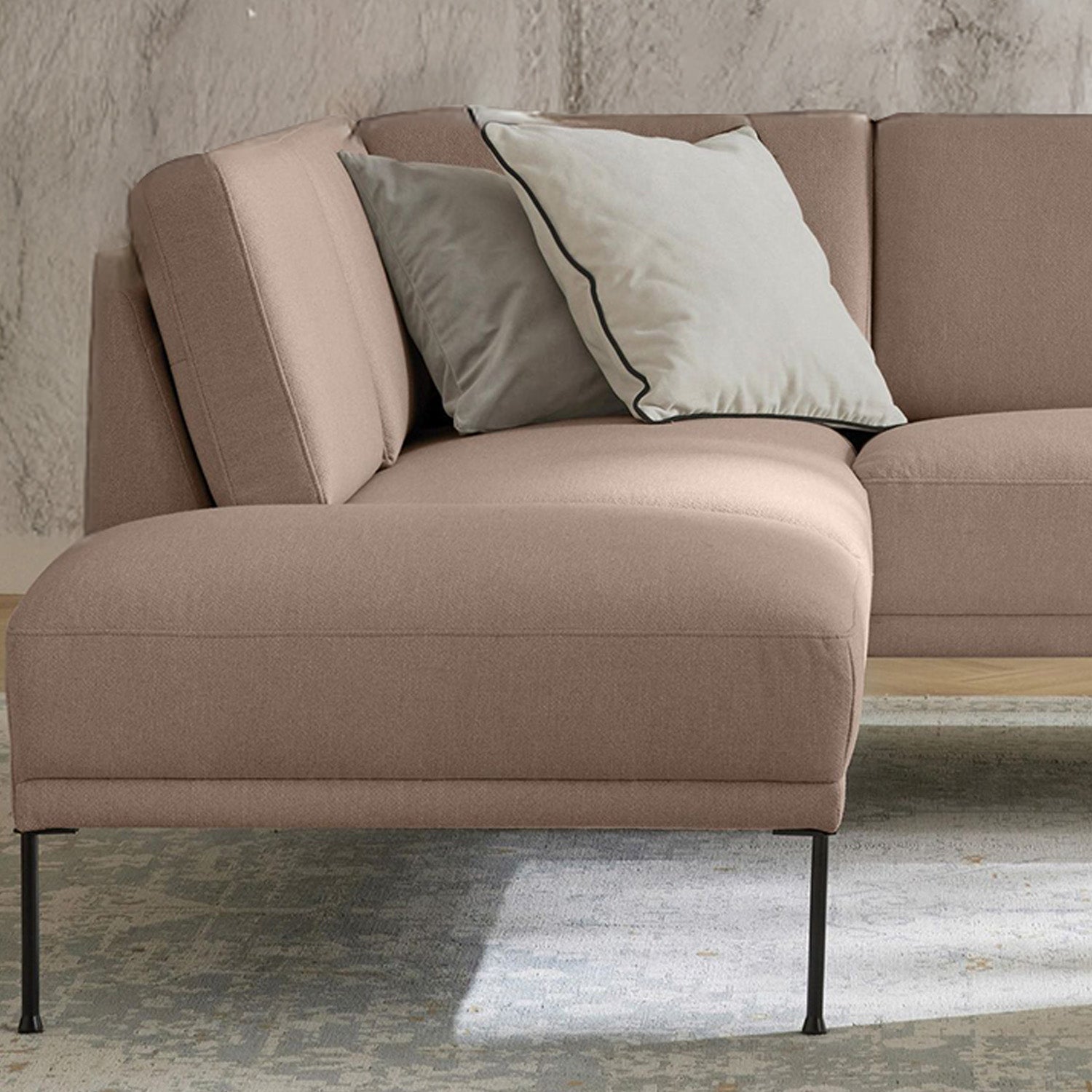 Catania L-Shape Sofa in Brownish Beige