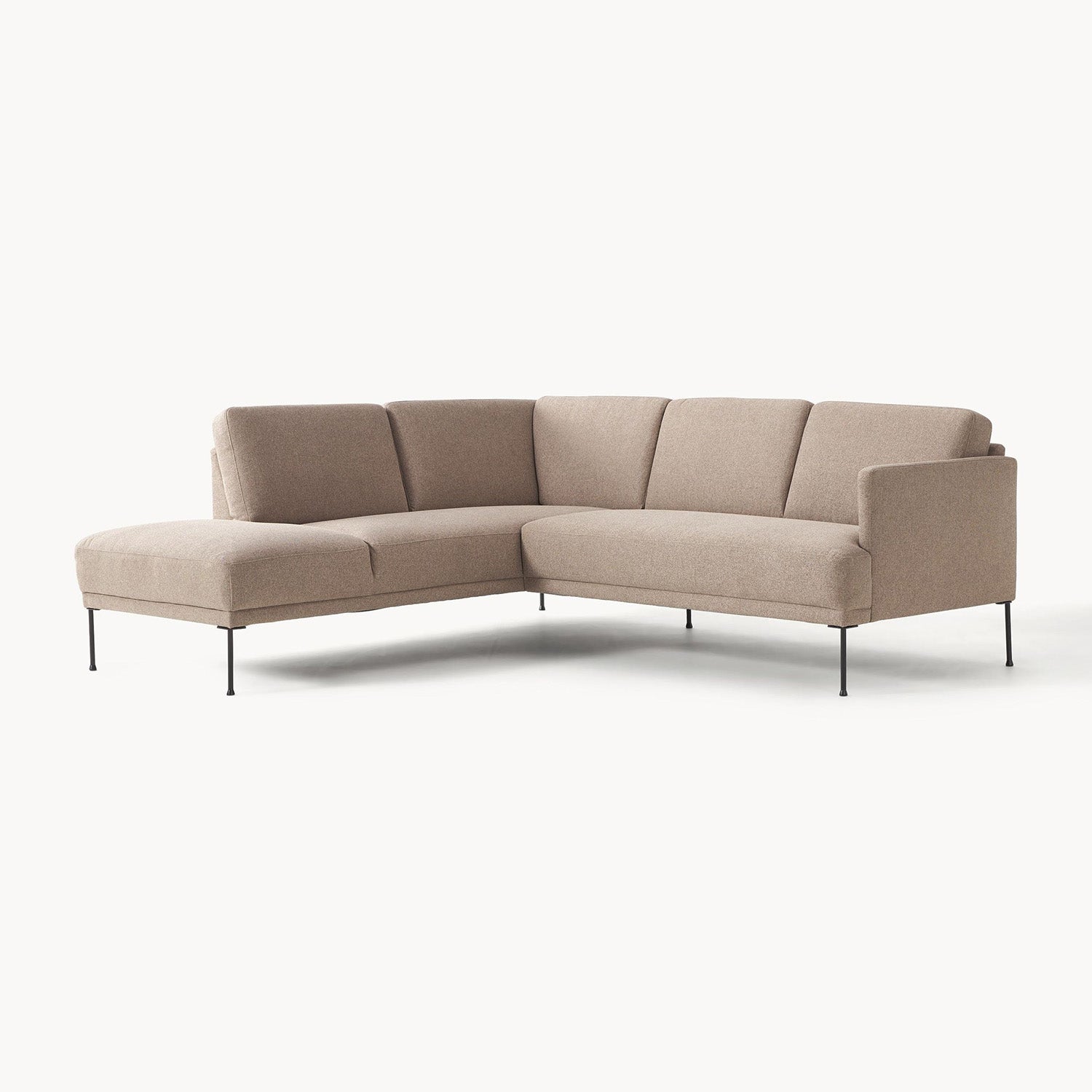 Catania L-Shape Sofa in Brownish Beige